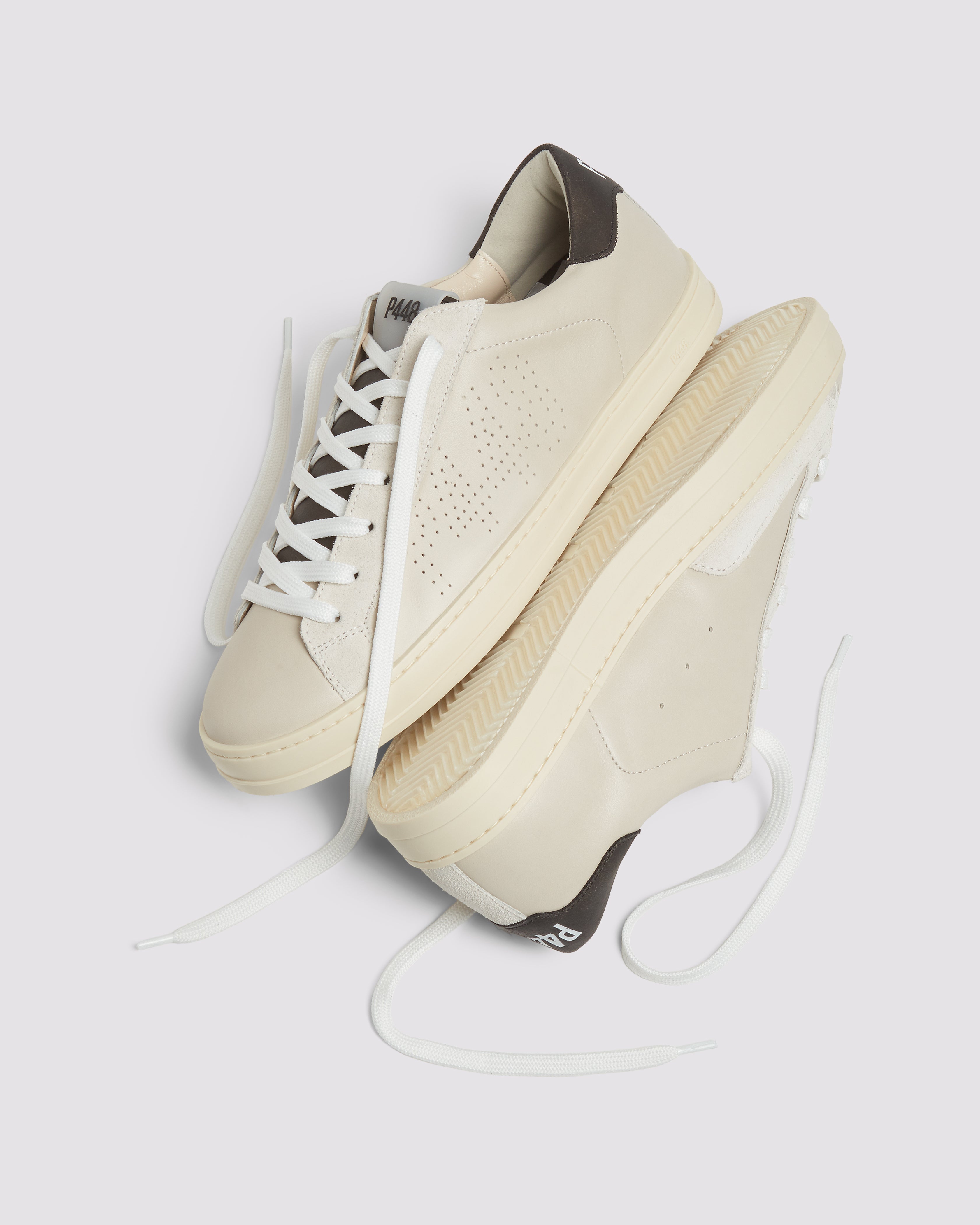 p448-john-cream-panna-damen-low-top-sneaker-creme-metallic image 3