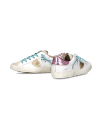 philippe-model-prsx-damen-sneaker-wei-fuchsia-hellblau image 4