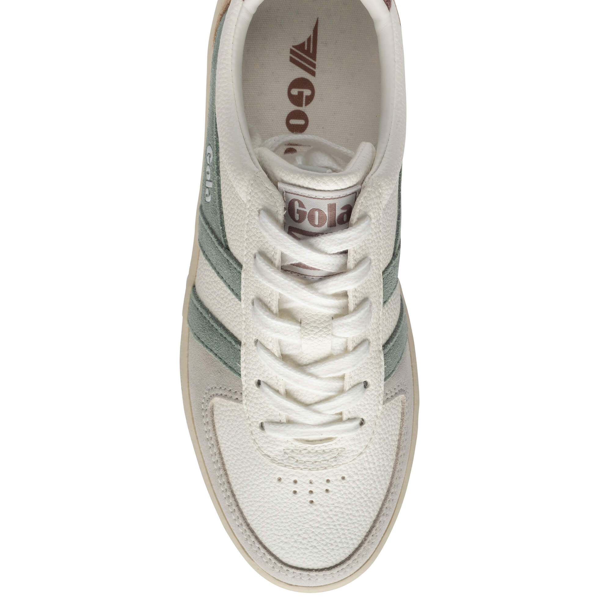 gola-grandslam-trident-damen-sneaker-wei-green-mist-brownrose image 5