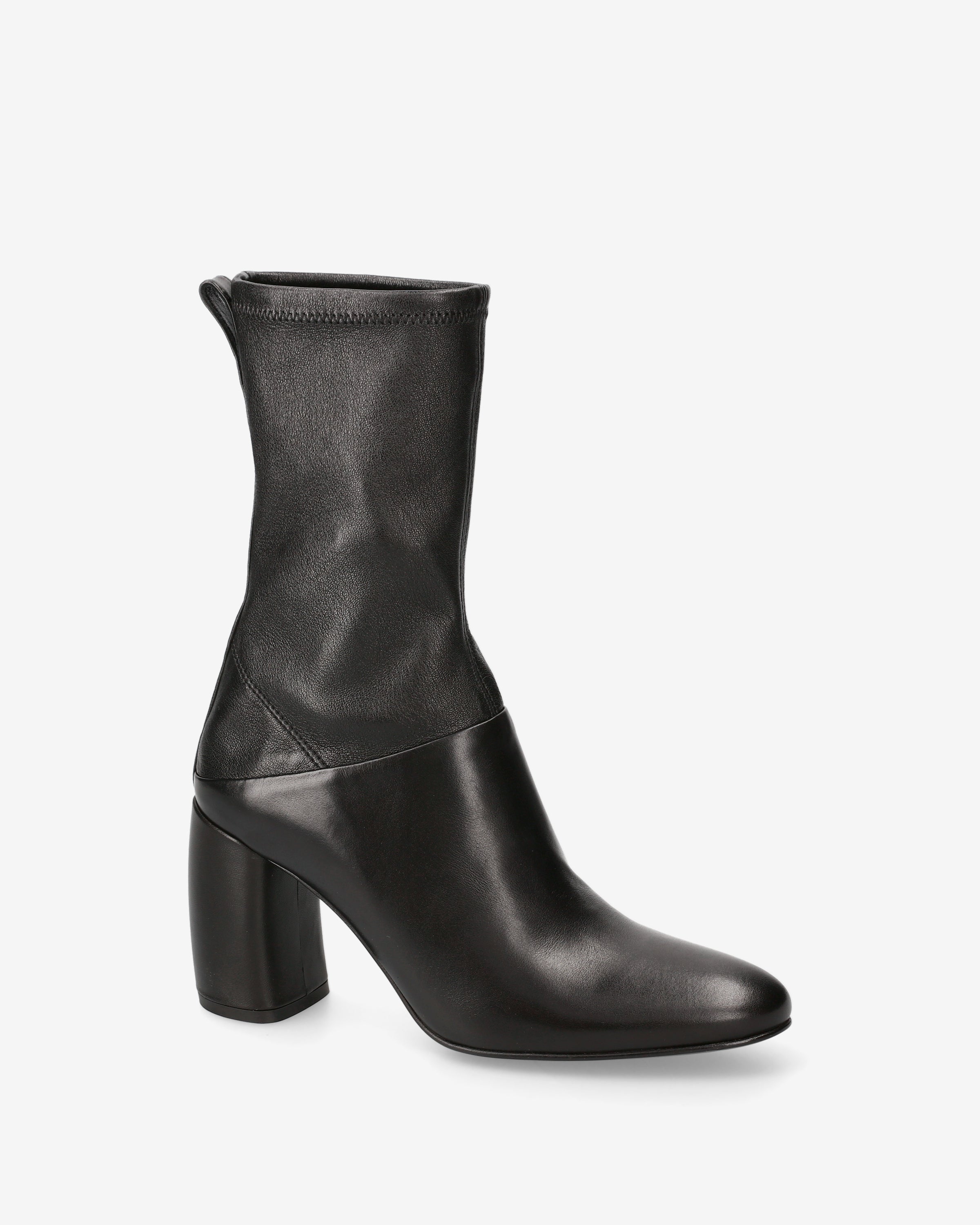 premiata-damen-stivaletti-schwarzes-leder-8-5-cm-absatz-made-in-italy image 4