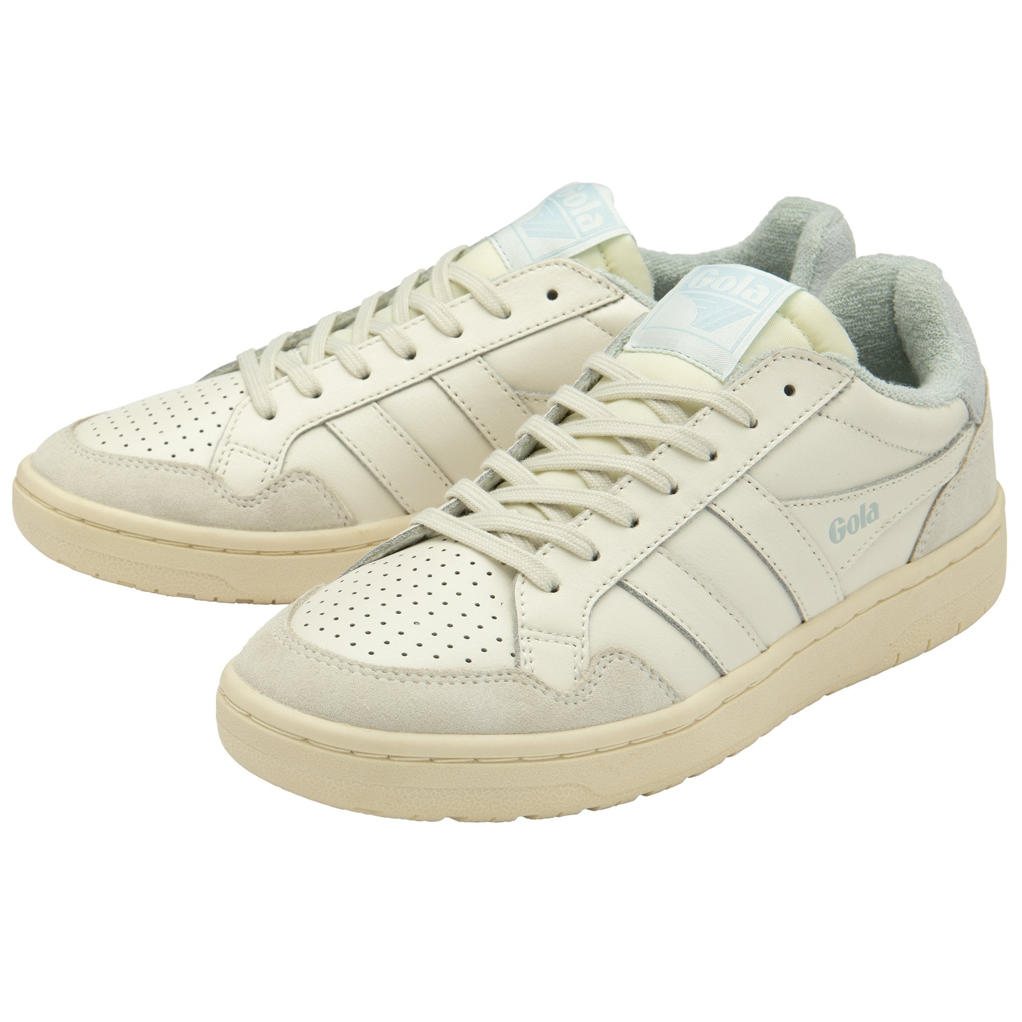 gola-eagle-damen-court-sneaker-off-white-eisblau image 3