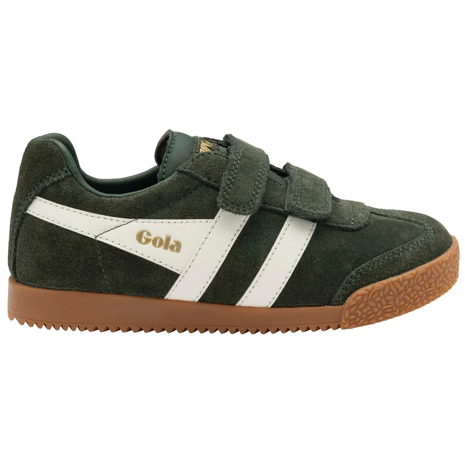 gola-harrier-strap-kinder-sneaker-aus-wildleder-khaki-creme image 1