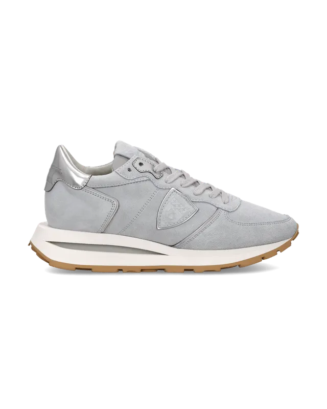 philippe-model-tropez-haute-sneaker-damen-bleu-ciel-metallic image 1