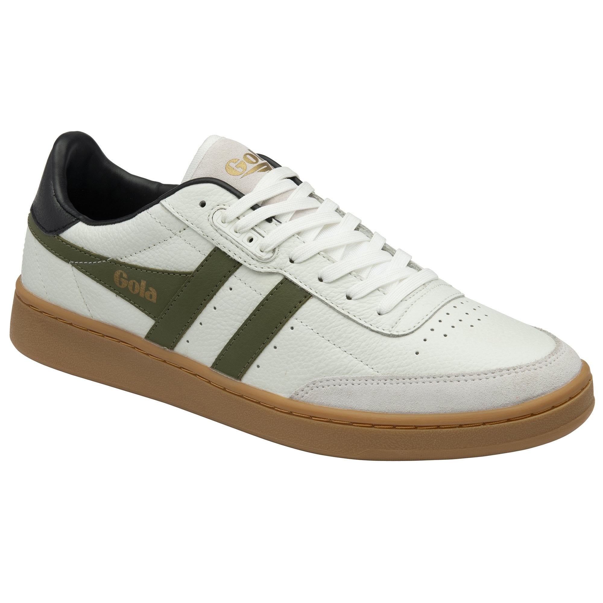 gola-contact-leather-herren-sneaker-wei-schwarz-khaki image 2