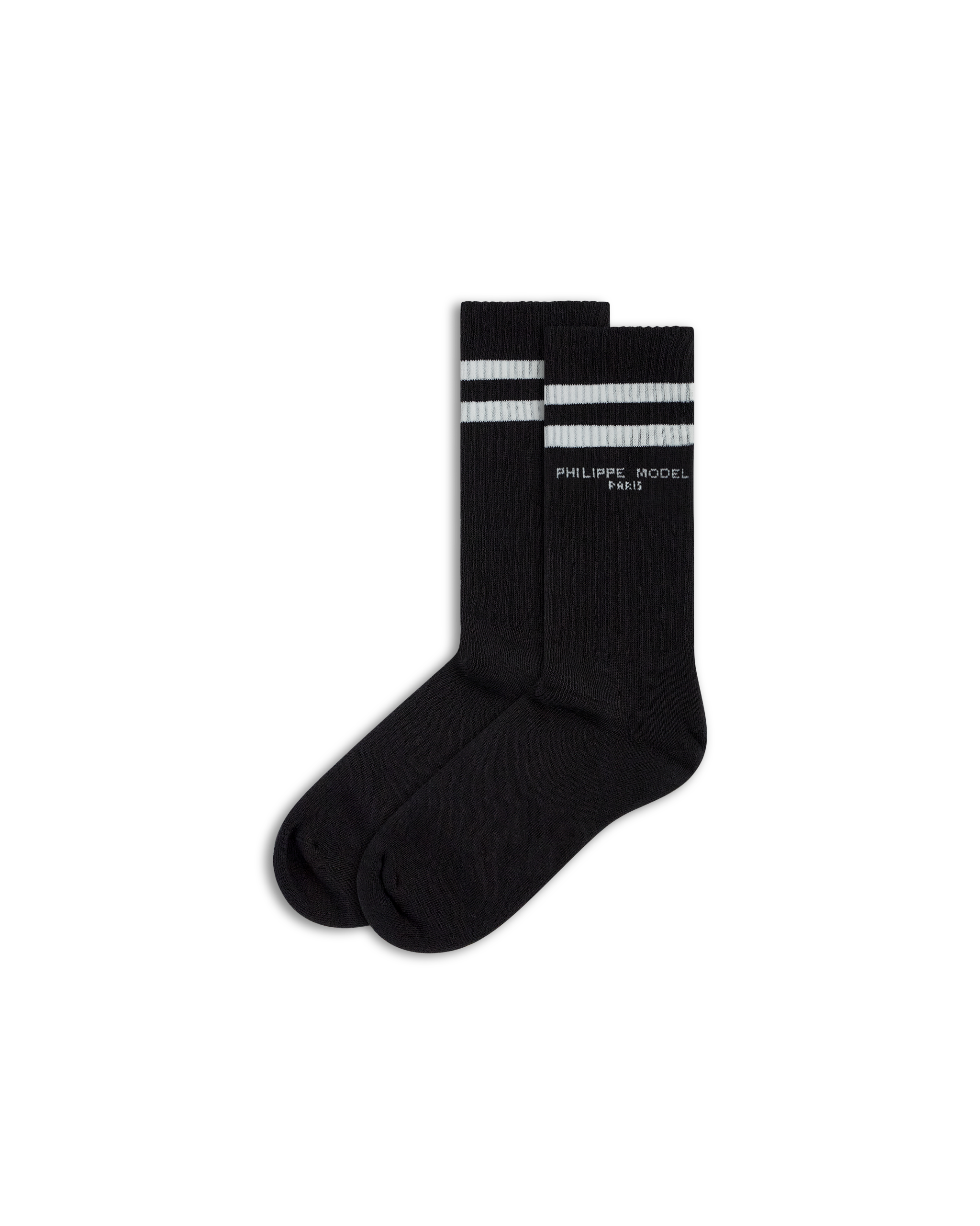 philippe-model-baumwoll-socken-unisex-schwarz-wei image 1