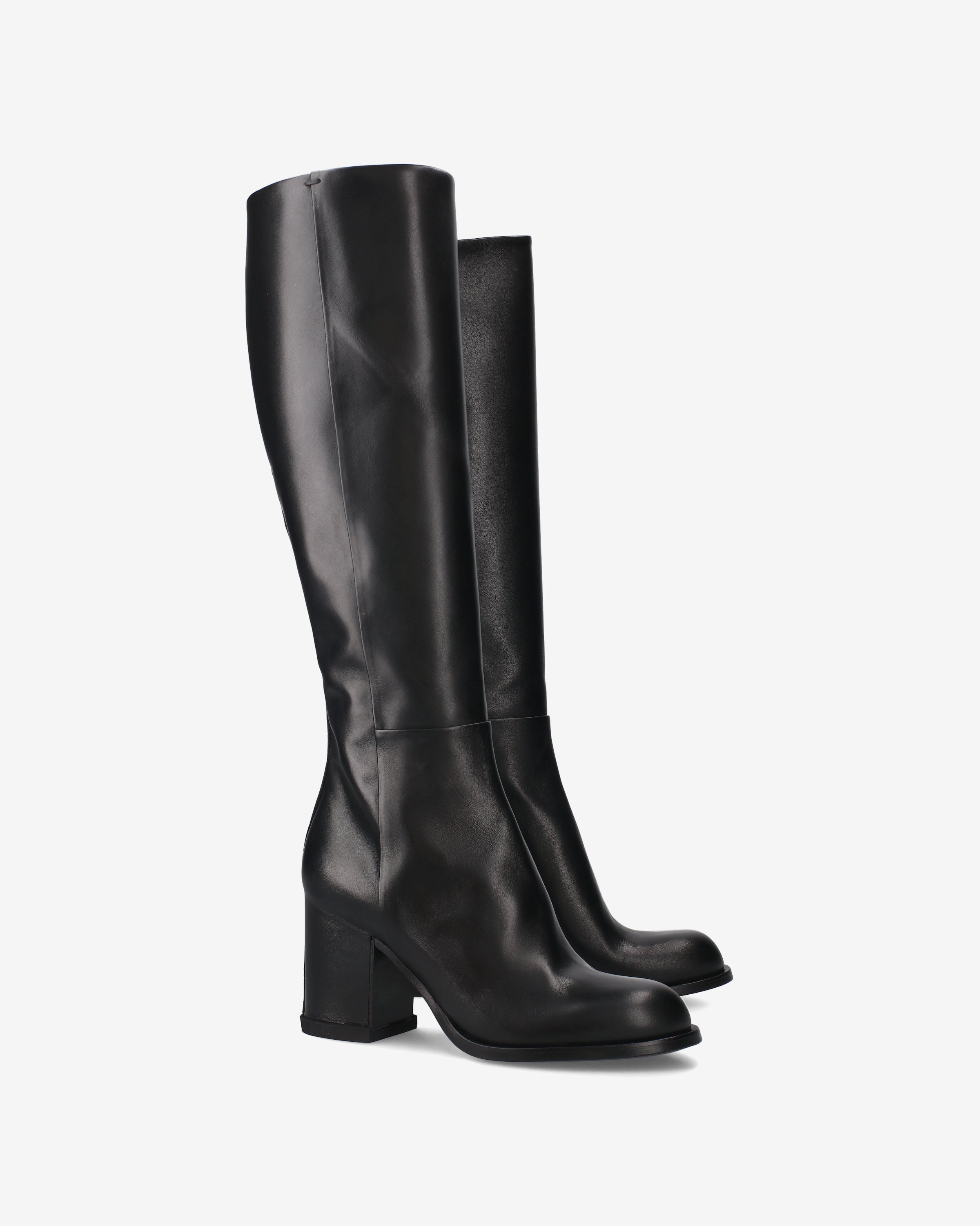 premiata-stivaletti-damen-schwarz-leder-80mm image 2