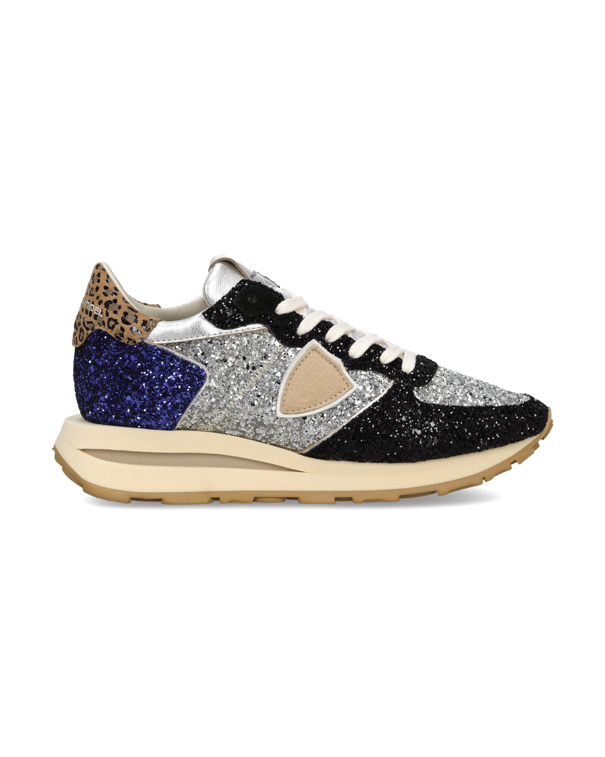 philippe-model-tropez-haute-damen-sneaker-schwarz-bluette-silber image 1