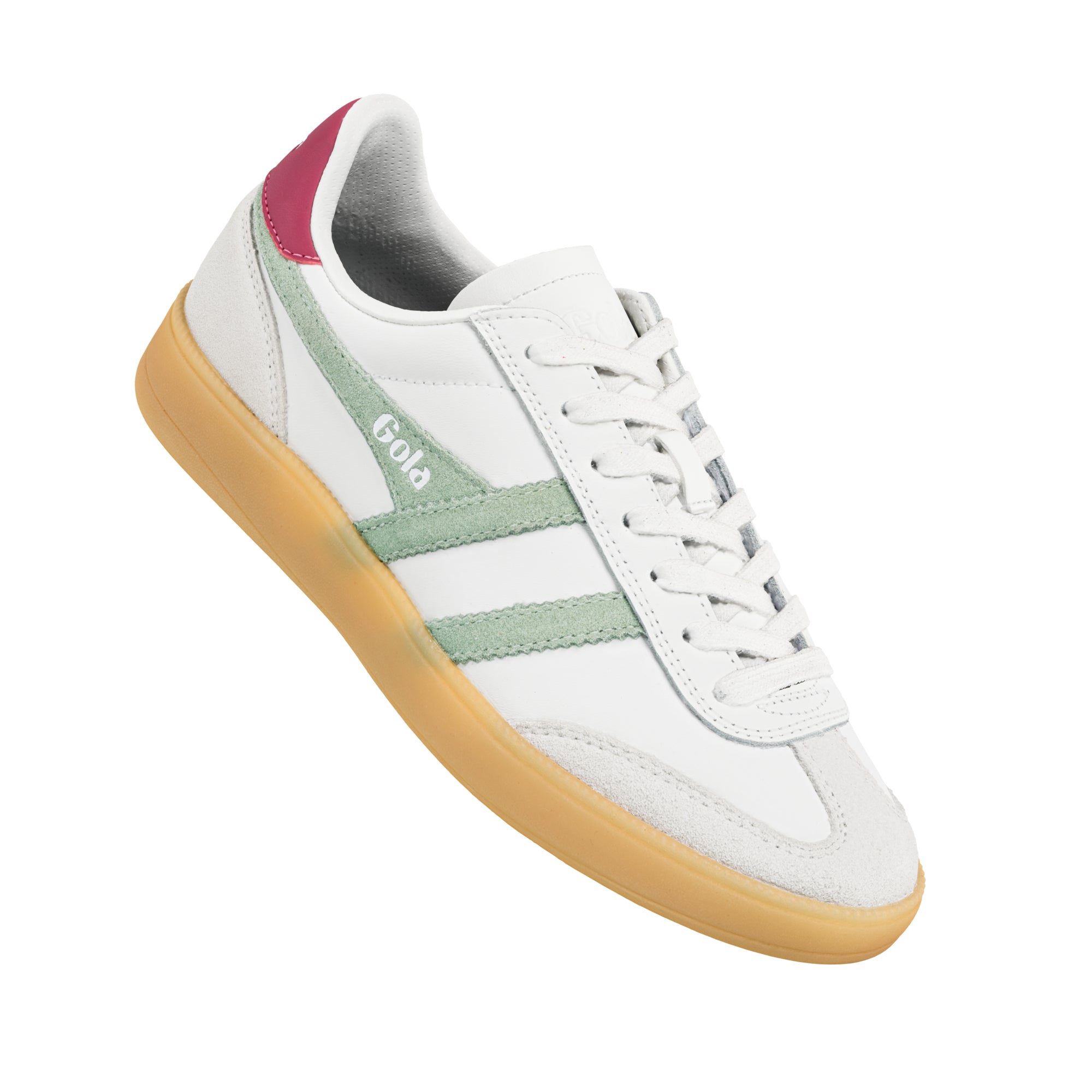 gola-viper-leder-sneaker-f-r-damen-wei-gr-n-kirschrot image 5