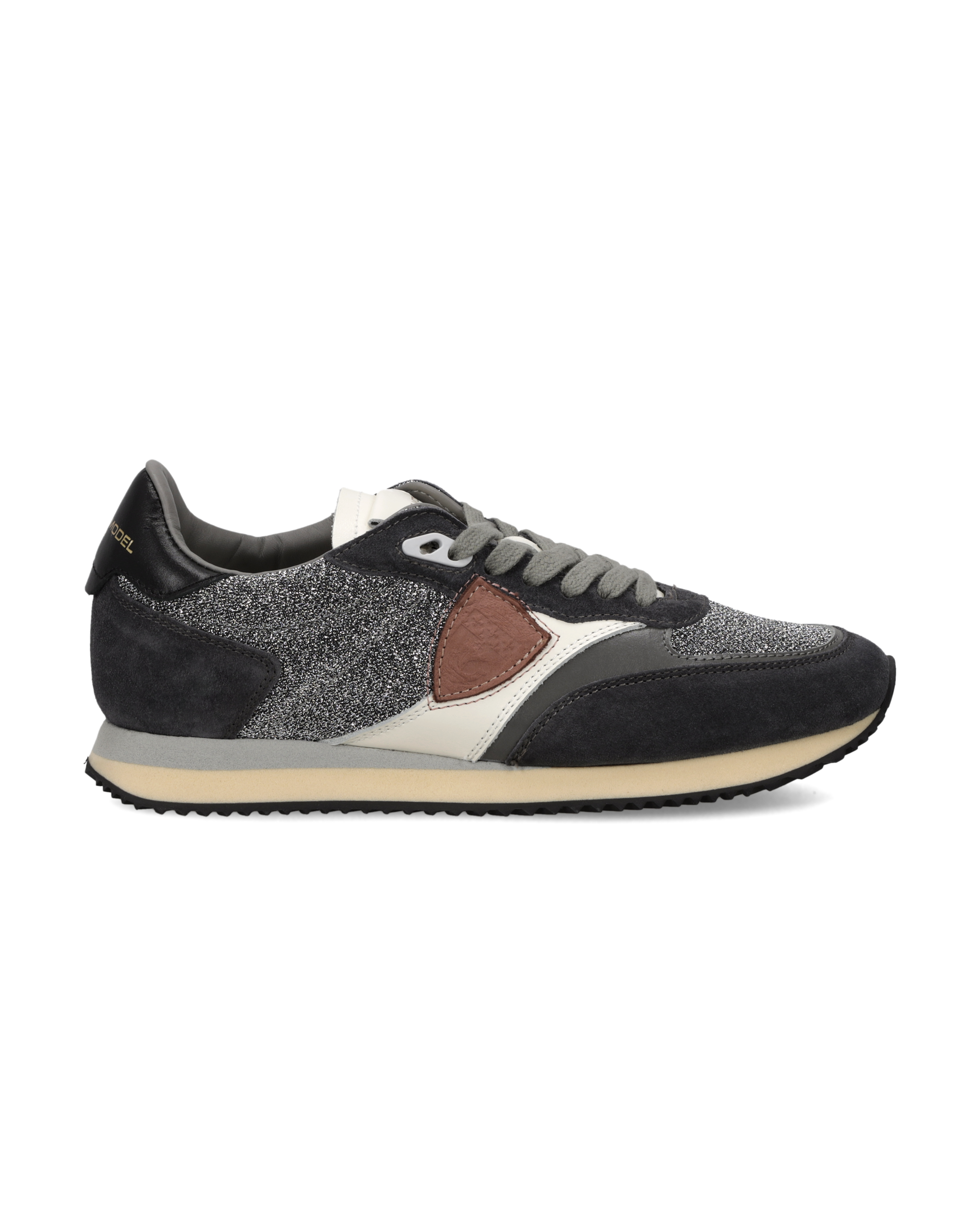 philippe-model-blville-damen-sneaker-silber-schwarz-wei image 1