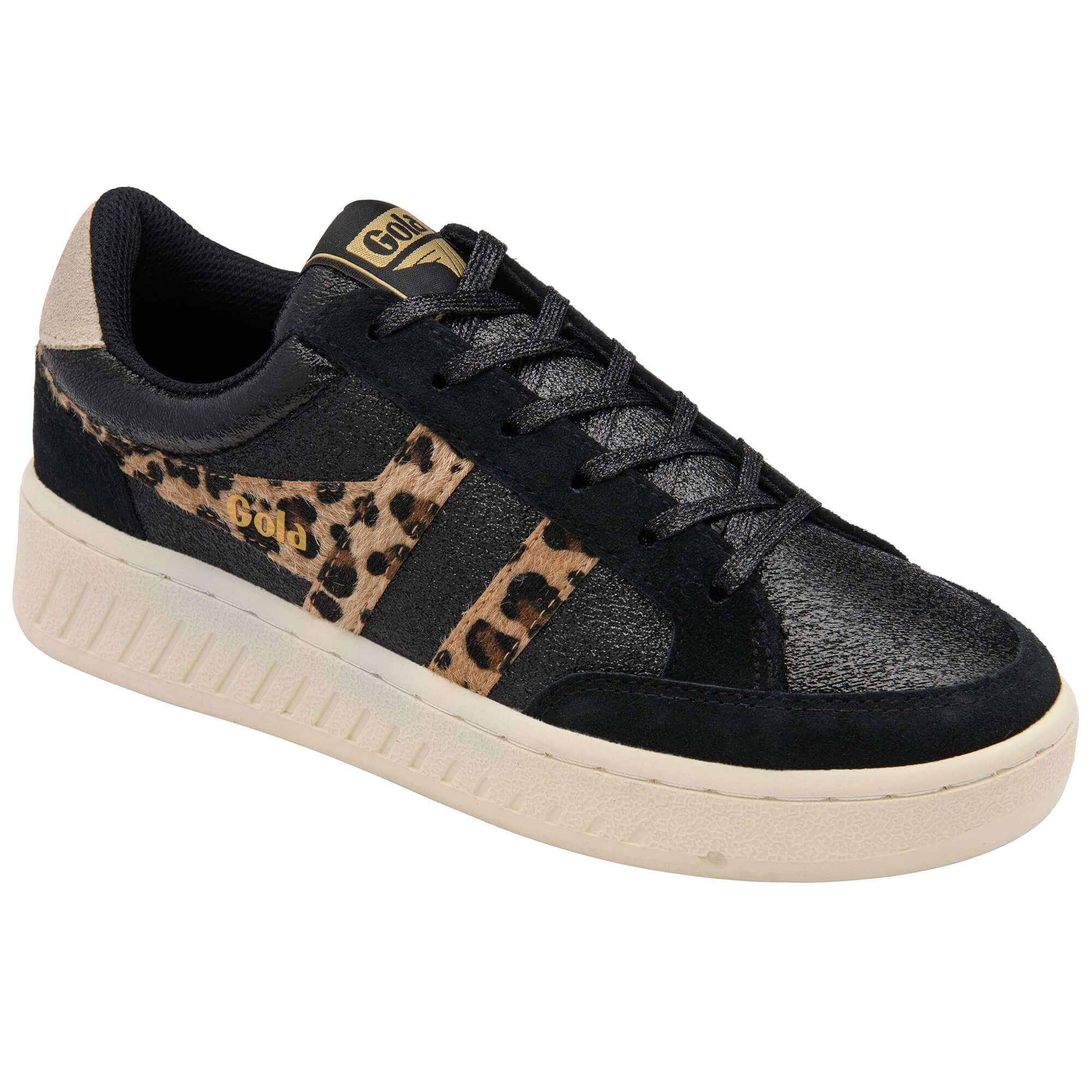 gola-superslam-blaze-ii-damen-sneaker-schwarz-leopard-knochen image 2