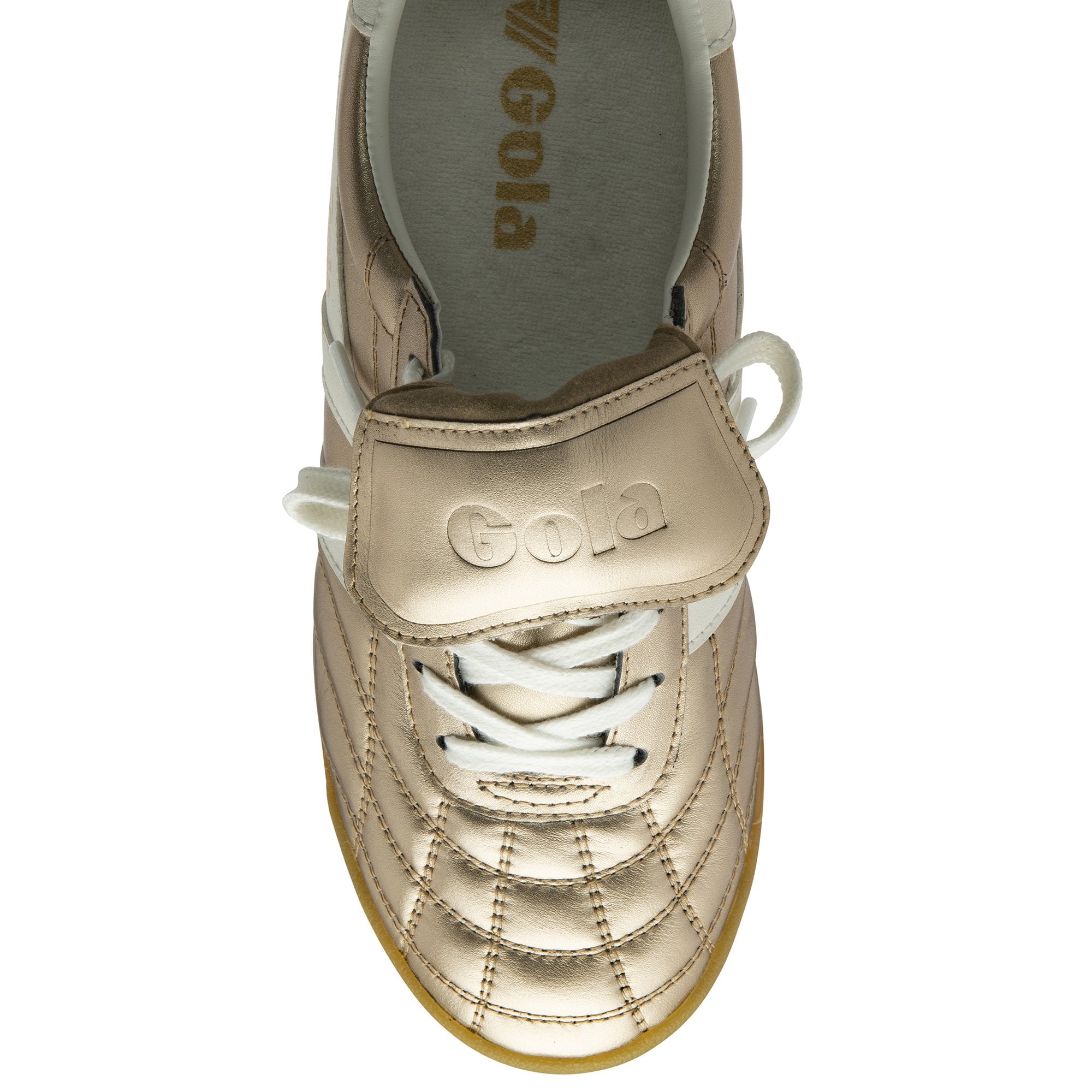 gola-stadium-86-damen-sneaker-gold-off-white-leder image 5