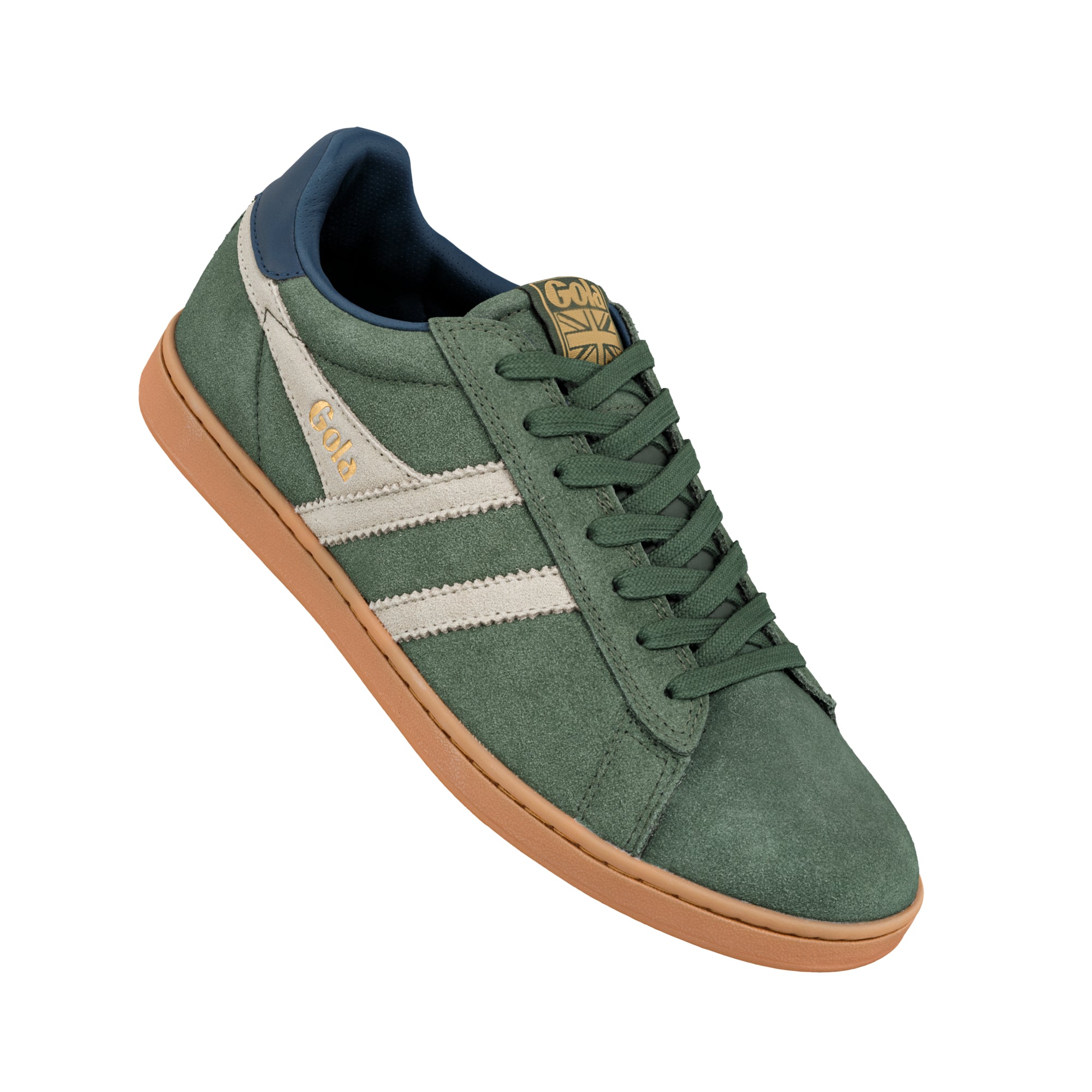 gola-equipe-ii-wildleder-herren-turnschuhe-dunkelkhaki-navy image 5