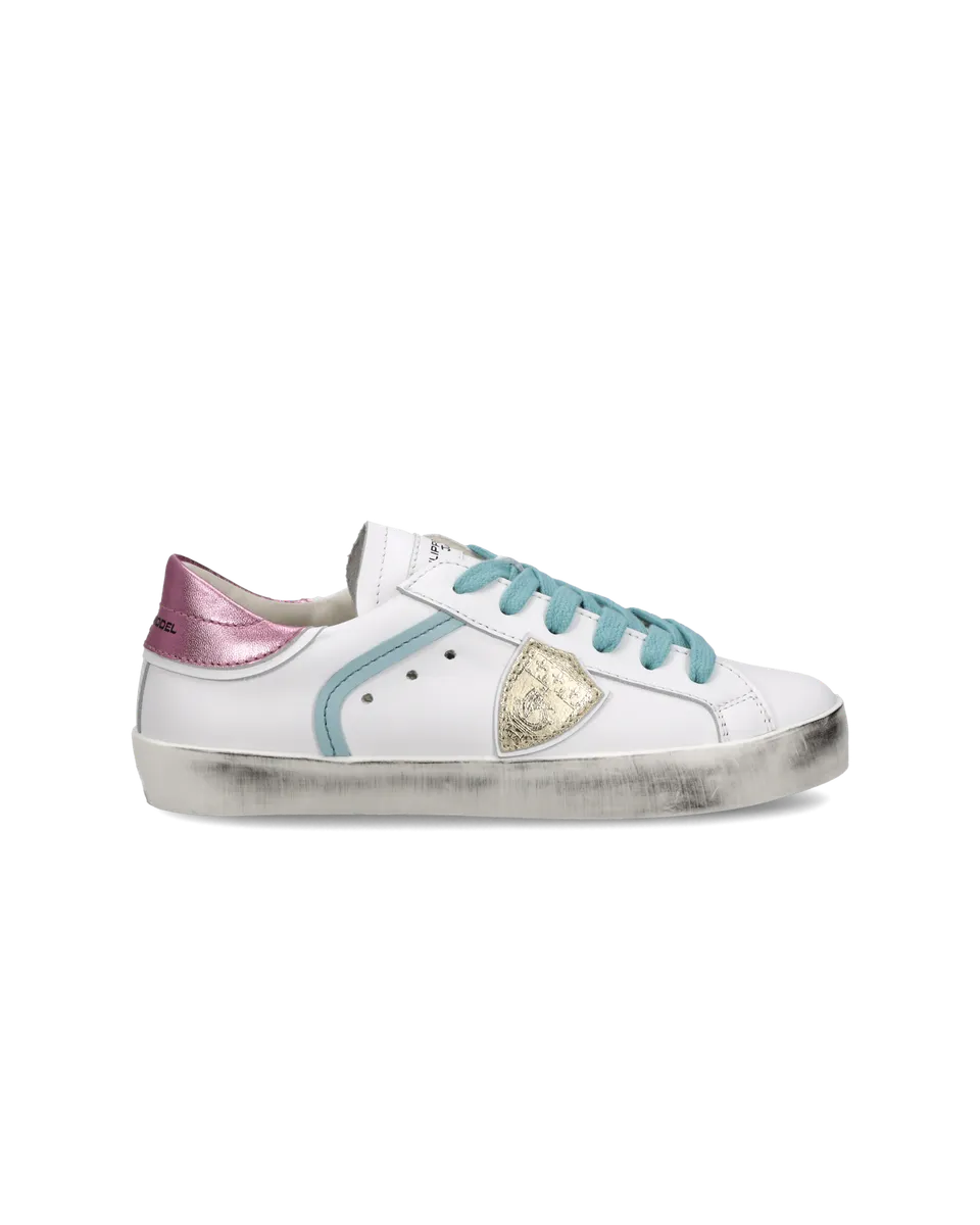 philippe-model-prsx-kids-sneaker-wei-rosa-hellblau image 1