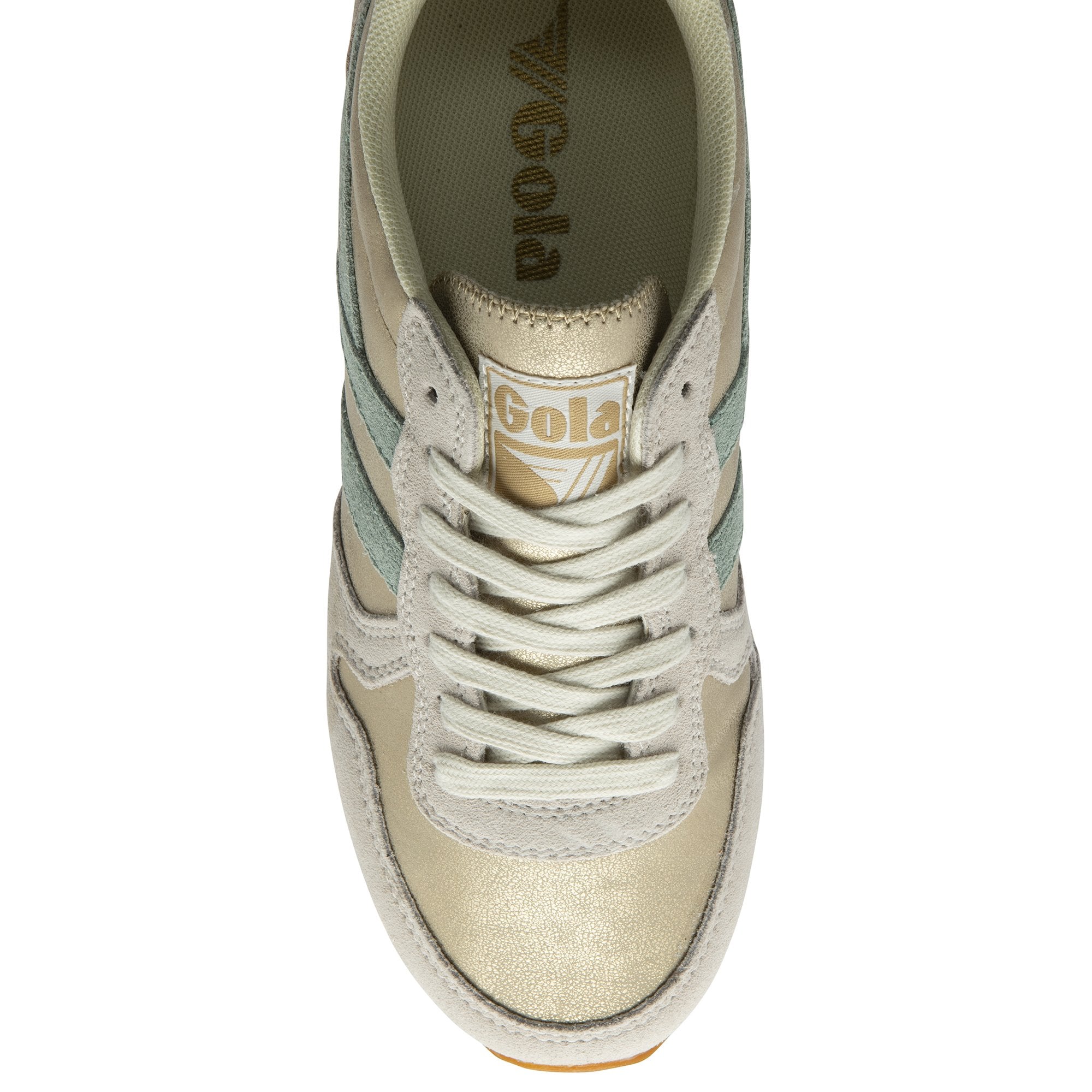 gola-daytona-blaze-sneaker-f-r-damen-gold-nebelgr-n-tannengr-n image 5