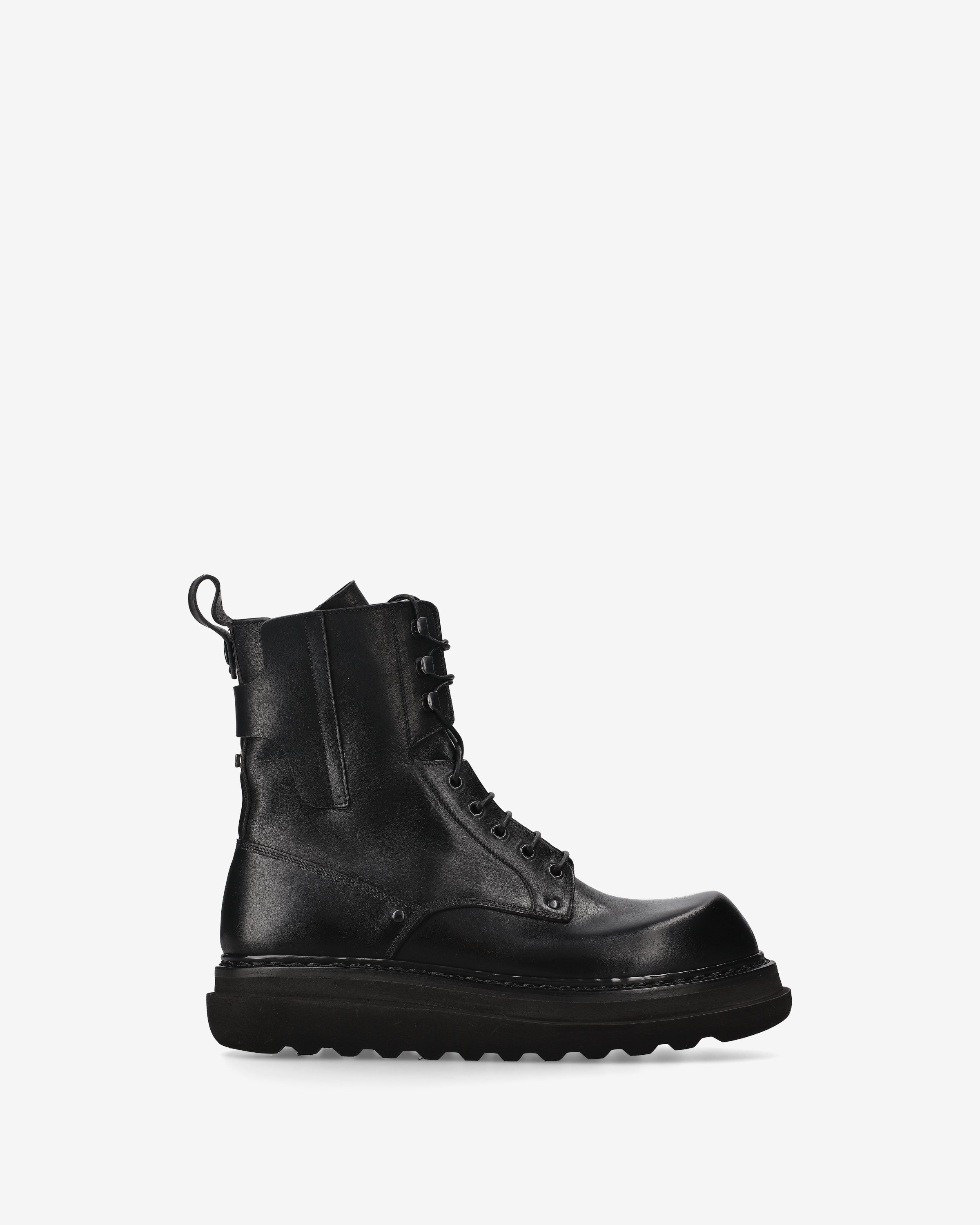 premiata-herren-biker-boots-schwarzes-kalbsleder-50-mm-sohle image 1