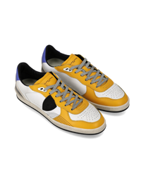 philippe-model-pgal-sneaker-herren-wei-gelb-blau image 4