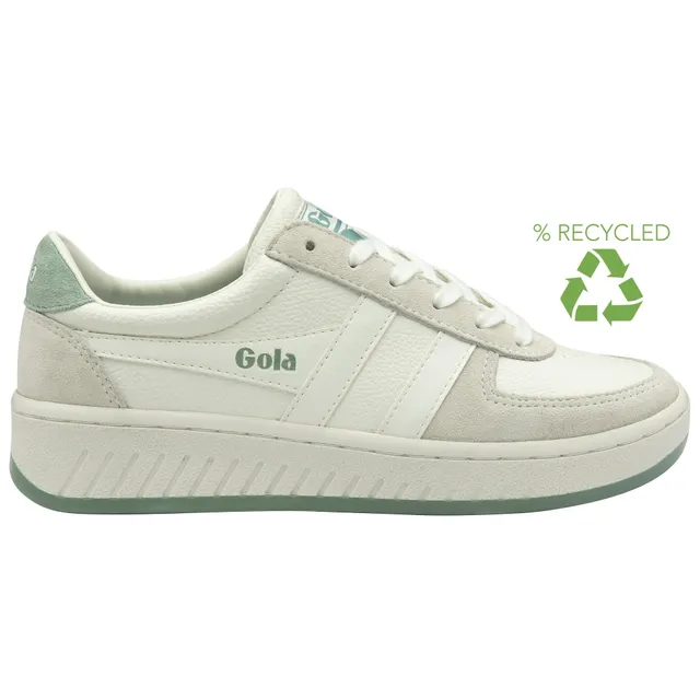gola-grandslam-88-damen-sneaker-court-white-sneaker-aus-recyceltem-pu-mit-gr-nen image 1
