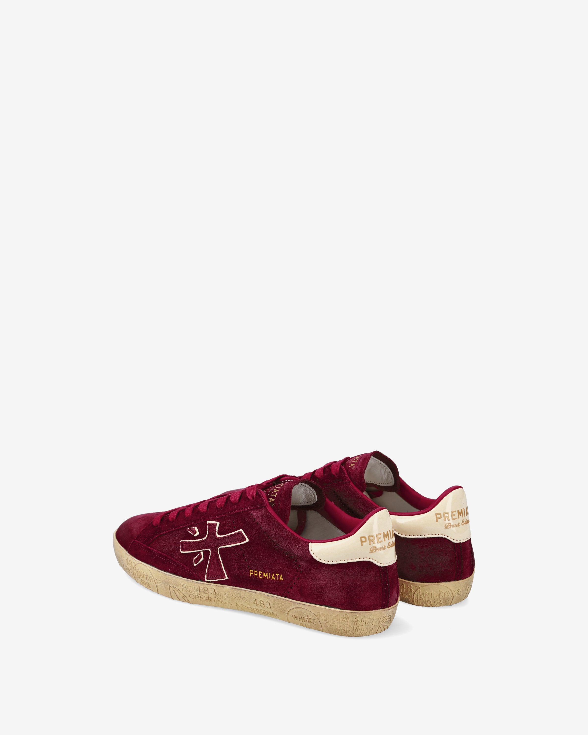 premiata-stevend-7626-sneaker-suede-rubinrot-vintage image 5