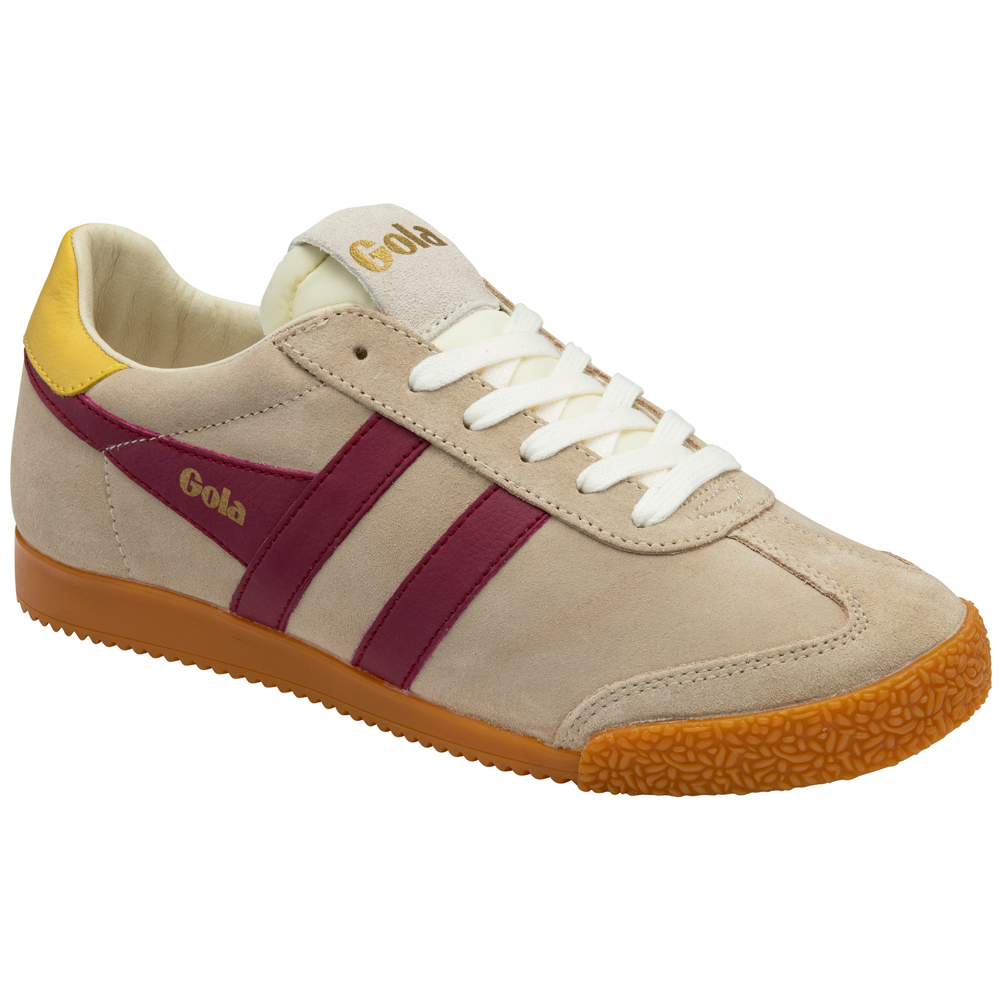gola-elan-damen-sneaker-beige-kirschrot-vintage image 2