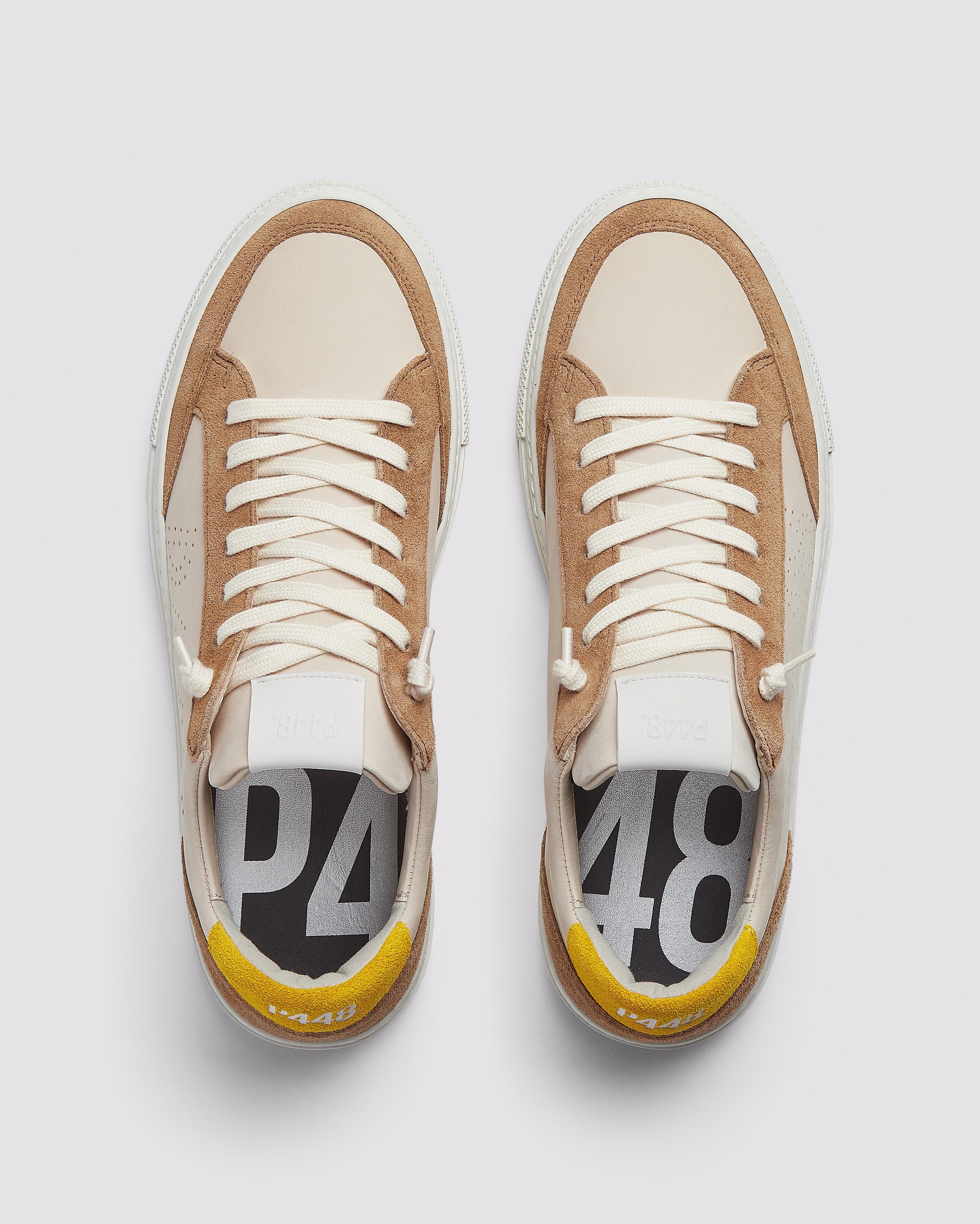 p448-soho-rodeo-low-top-sneaker-cream-braun image 2