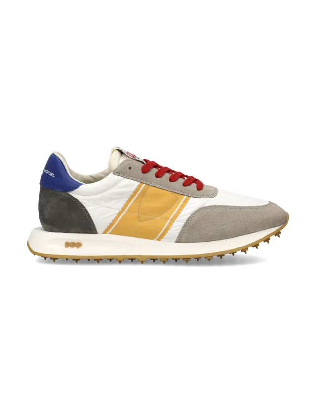 philippe-model-tour-herren-running-sneaker-grau-orange image 1