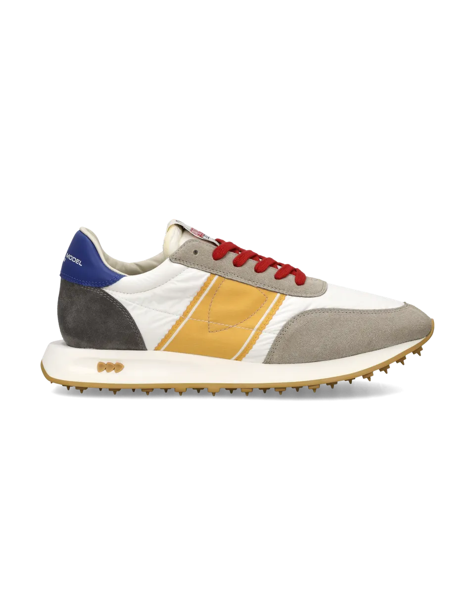 philippe-model-tour-herren-running-sneaker-grau-orange image 1