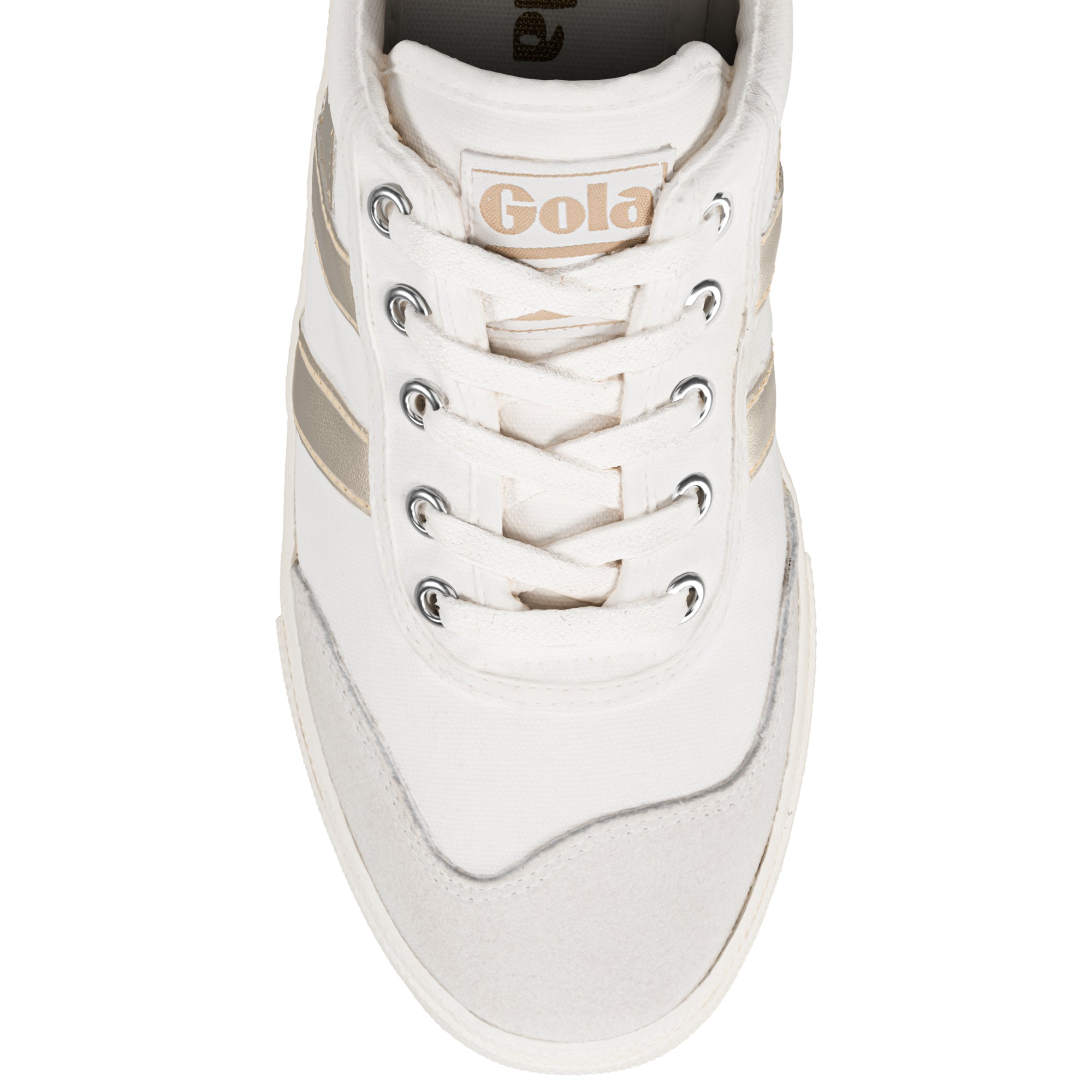 gola-badminton-canvas-sneaker-f-r-damen-cremewei-gold image 4