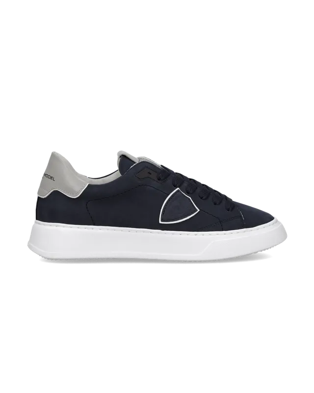 philippe-model-temple-sneaker-herren-wei-blau-grau image 1