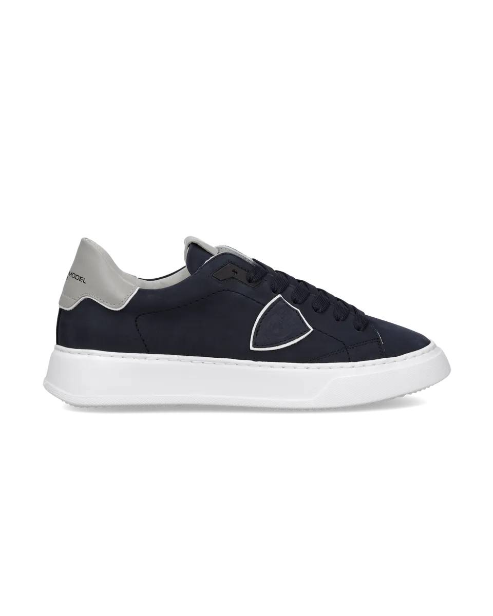philippe-model-temple-sneaker-herren-wei-blau-grau image 1