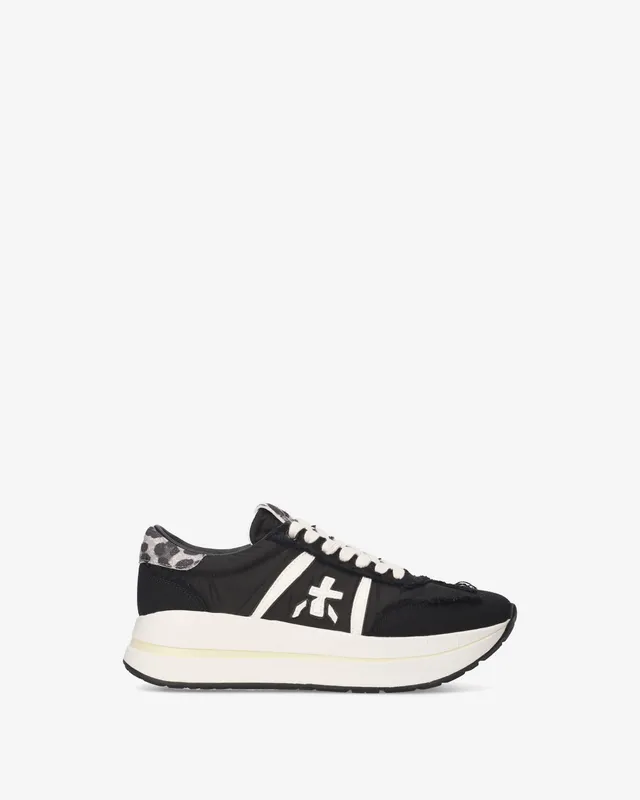 premiata-bethcoin-8150-sneaker-damen-nylon-suede-animalprint image 1