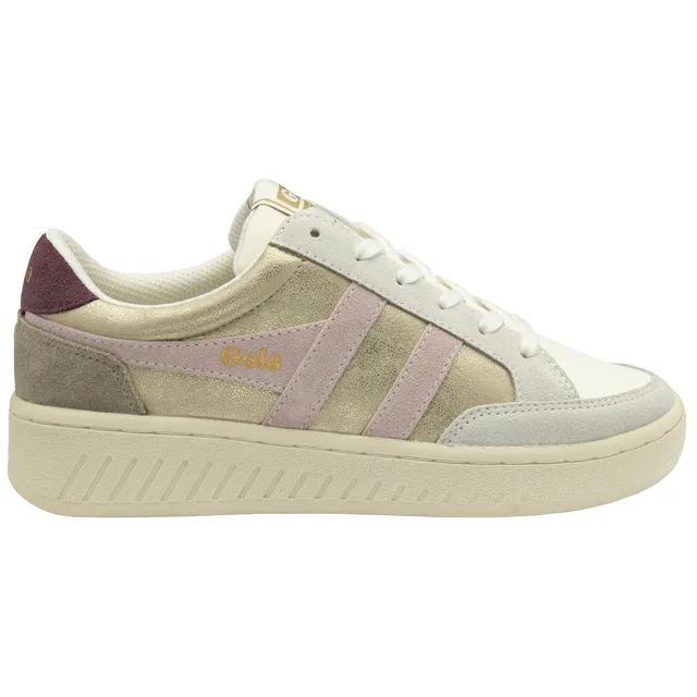 gola-superslam-blaze-sneaker-f-r-damen-heritage-court-in-creme-gold-metallic image 1