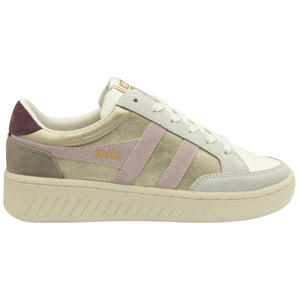 gola-superslam-blaze-sneaker-f-r-damen-heritage-court-in-creme-gold-metallic image 1