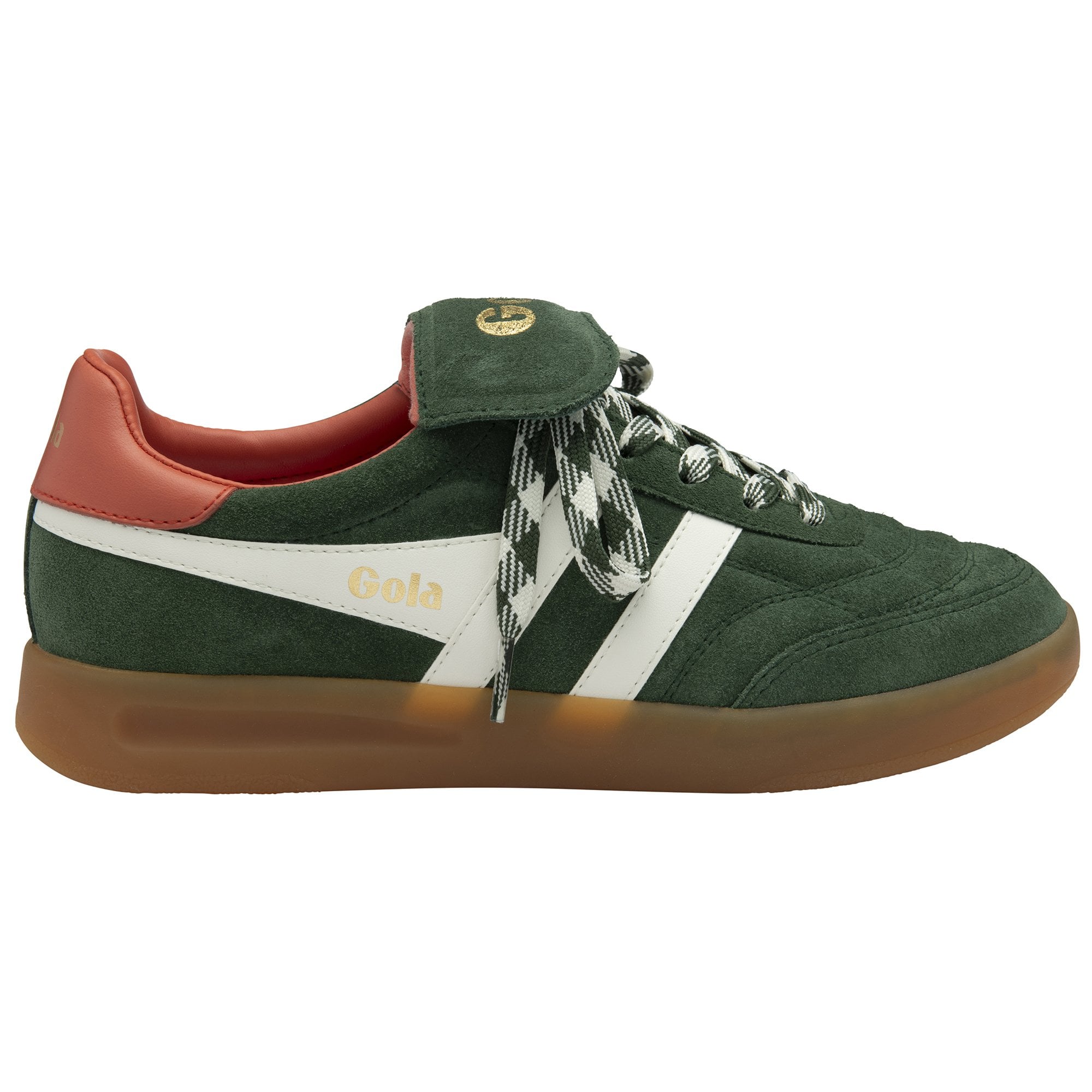 gola-stadia-86-damen-sneaker-evergreen-wildleder-mit-karo-schn-rsenkeln image 1