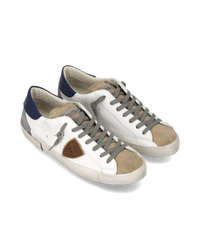 philippe-model-prsx-sneaker-herren-blanc-bleu-gris image 4