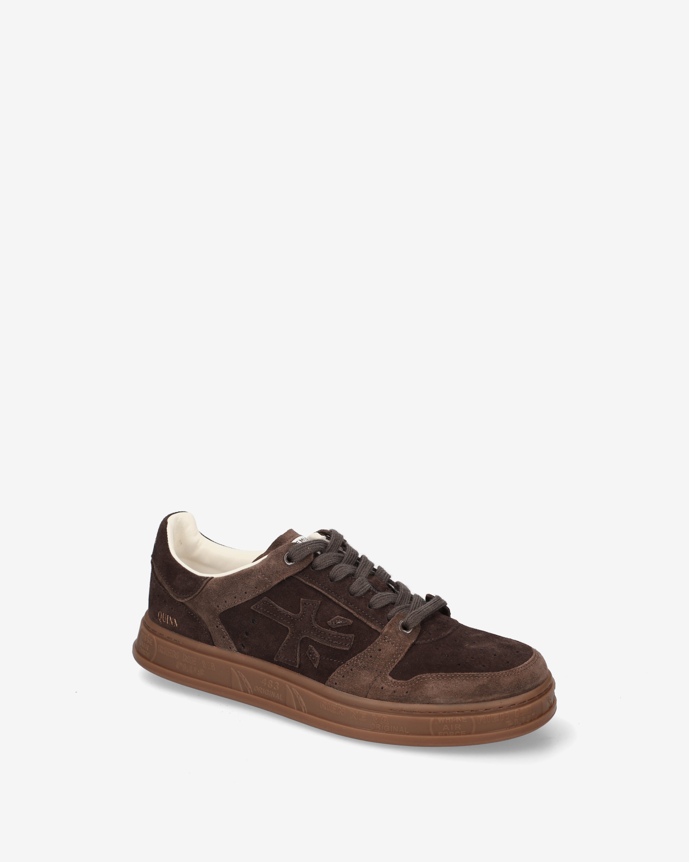premiata-quinn-8648-herren-suede-sneaker-testa-di-moro image 4