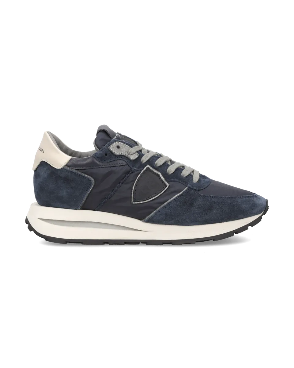 philippe-model-tropez-haute-sneaker-herren-bleu-oc-an-beurre image 1
