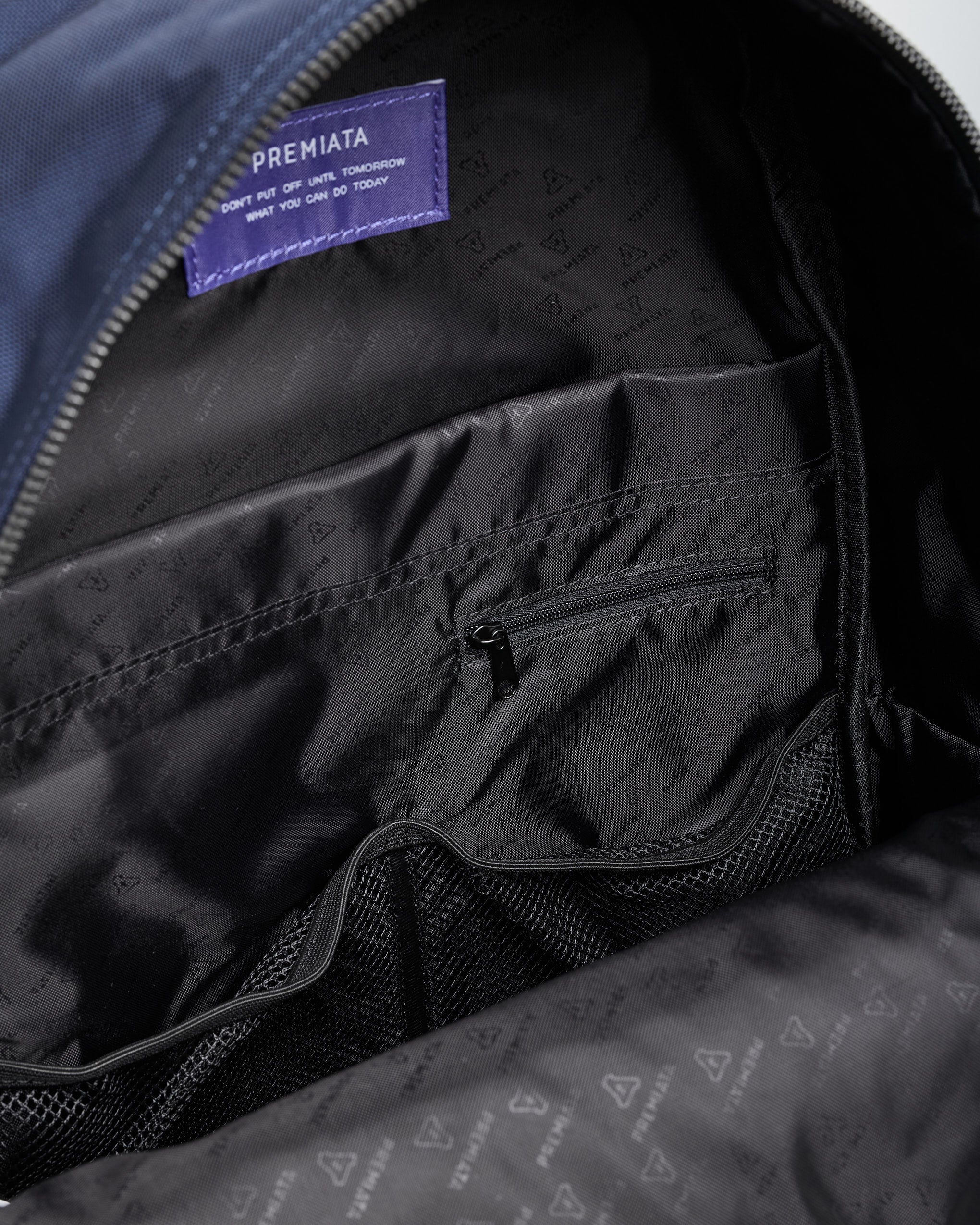 premiata-blade-2140-herren-rucksack-navy-technischer-stoff-mit-fronttasche image 6