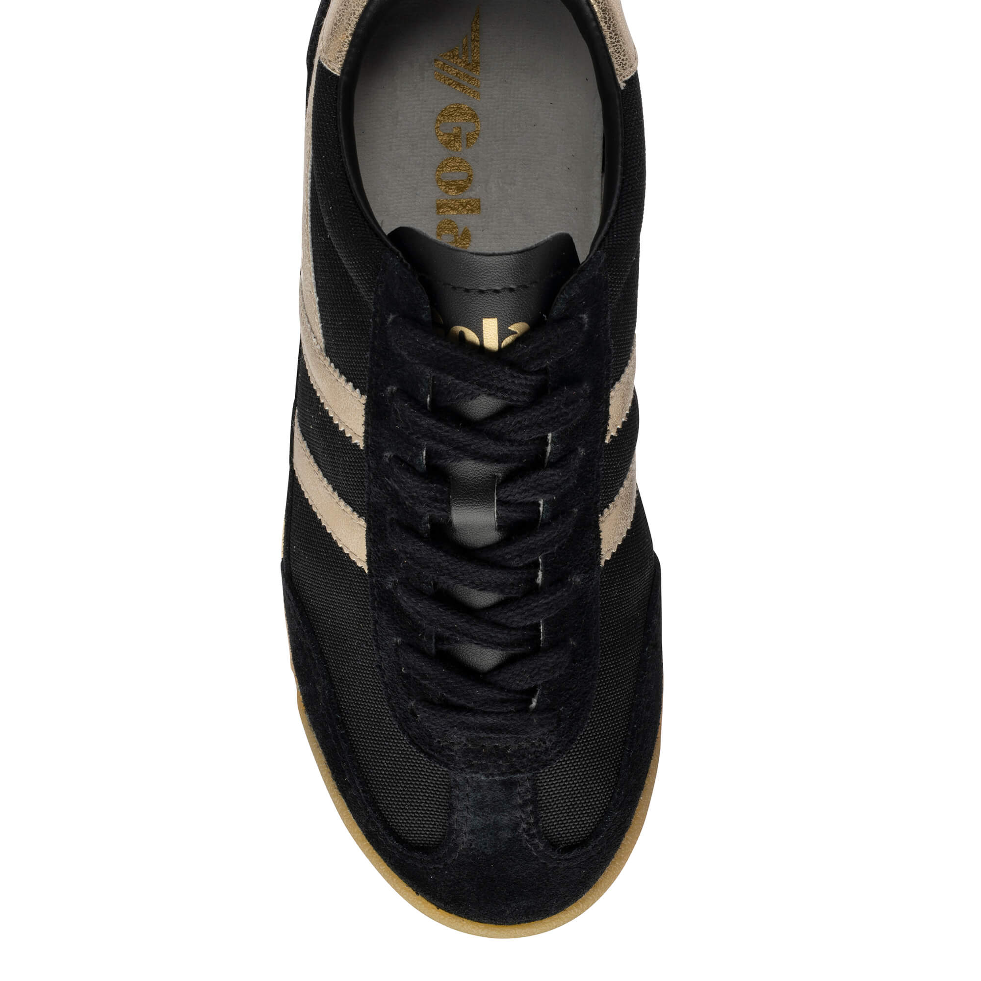 gola-tornado-sneaker-f-r-damen-schwarz-gold-retro image 5