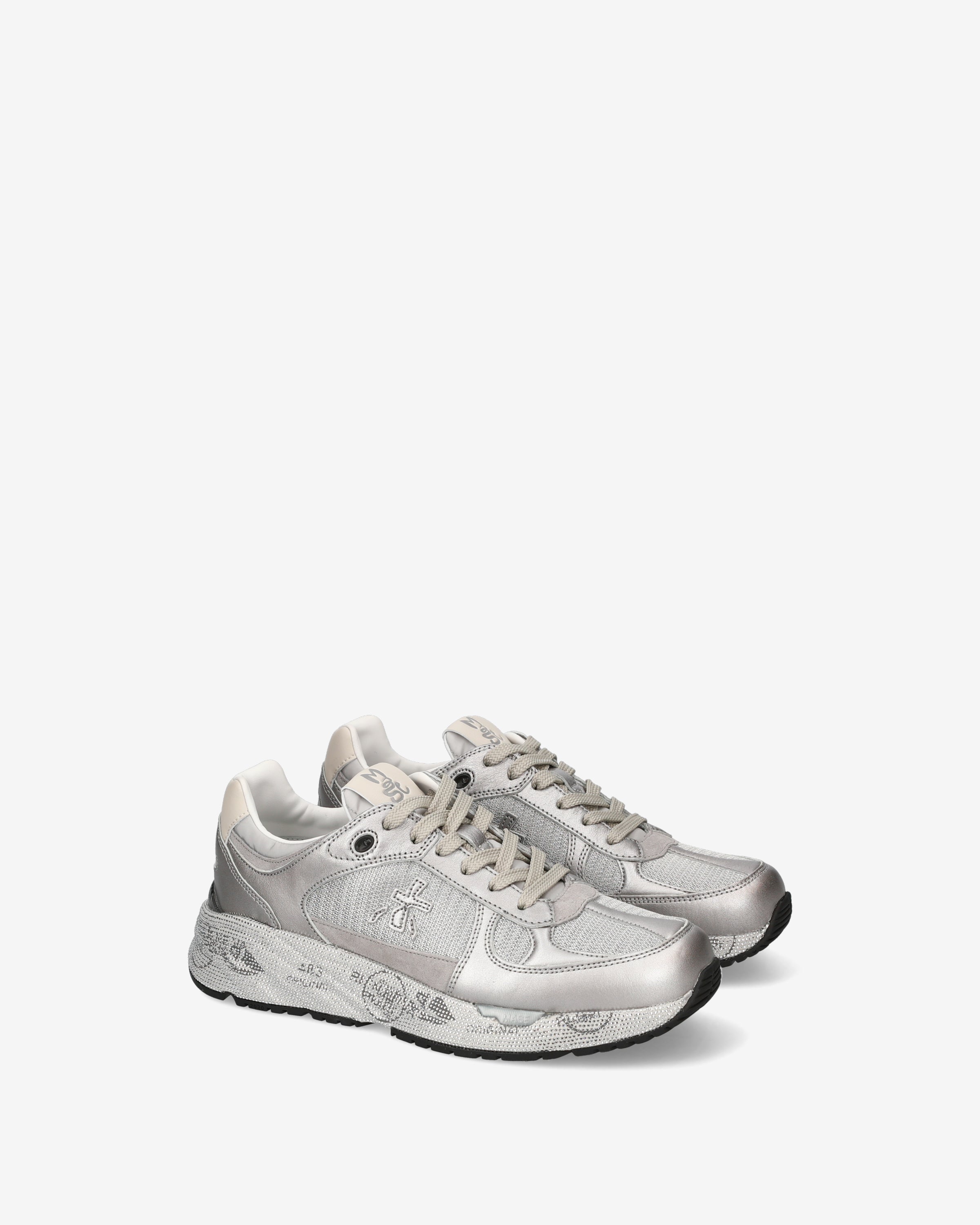 premiata-mased-7093-sneaker-silber-mit-metallic-leder image 2