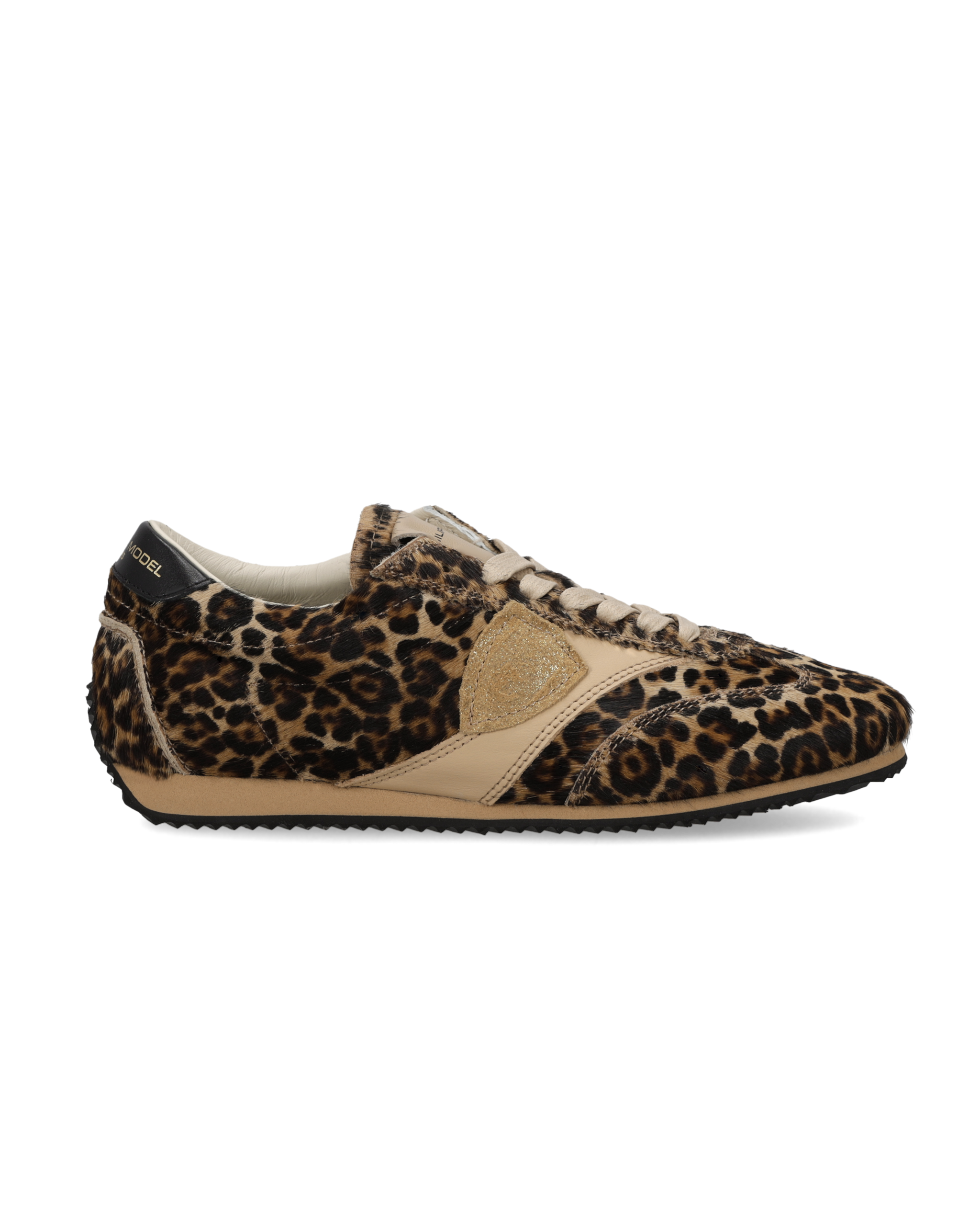 philippe-model-planche-sneaker-damen-schwarz-animal-beige image 1