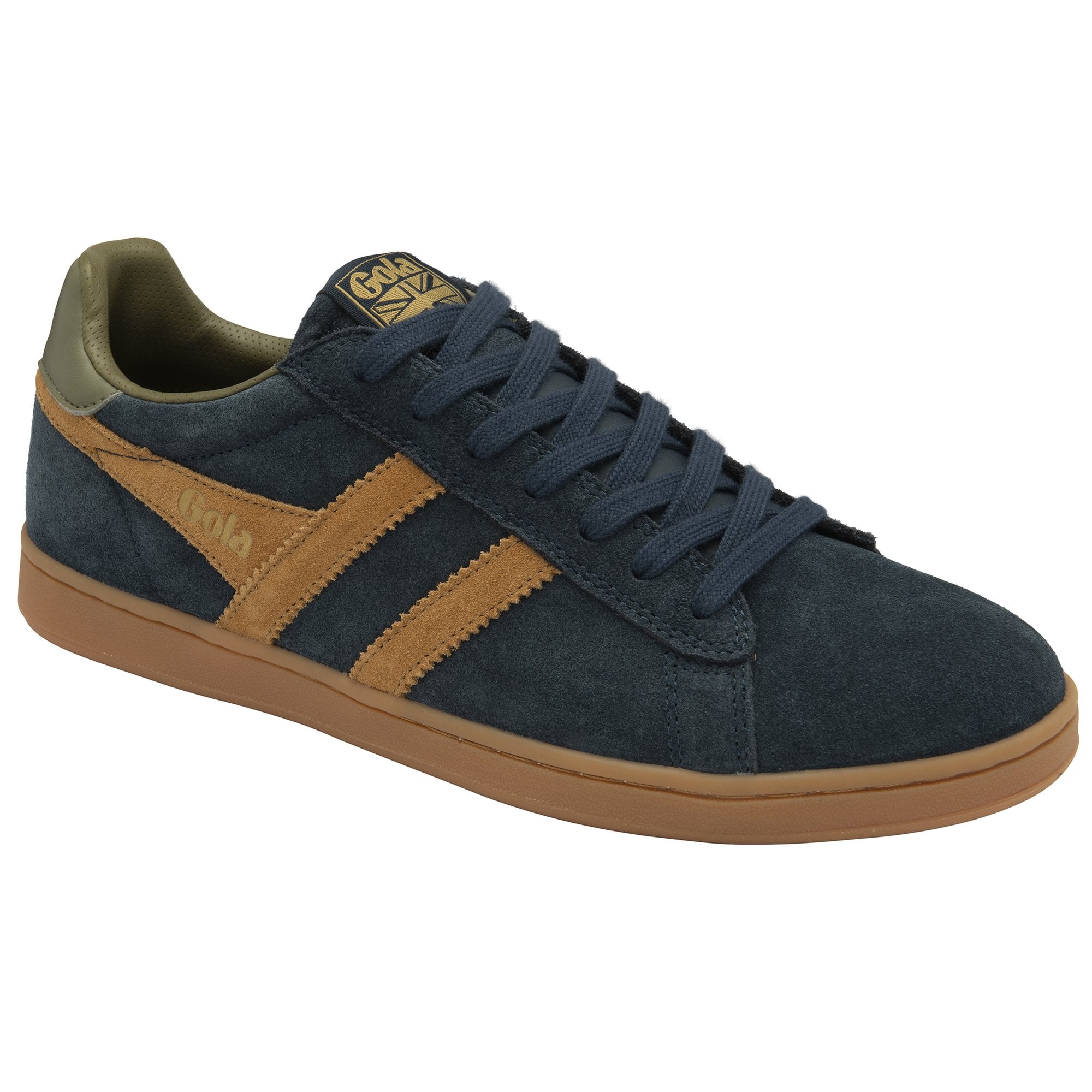 gola-equipe-ii-herren-sneaker-wildleder-marineblau-tabak image 2