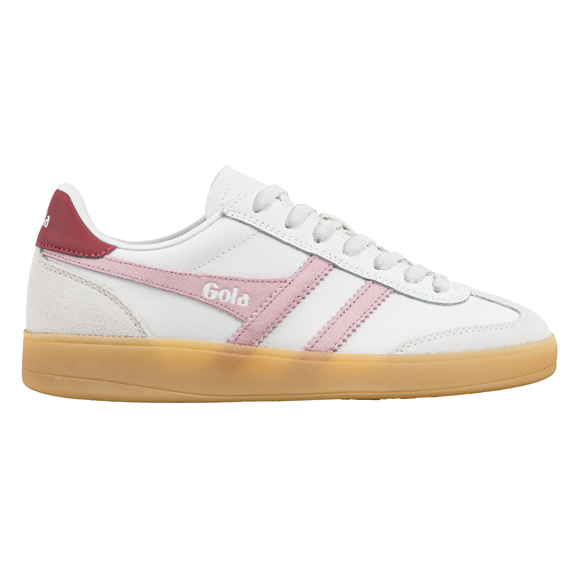 gola-viper-leder-sneaker-f-r-damen-wei-bonbonrosa-rot image 1