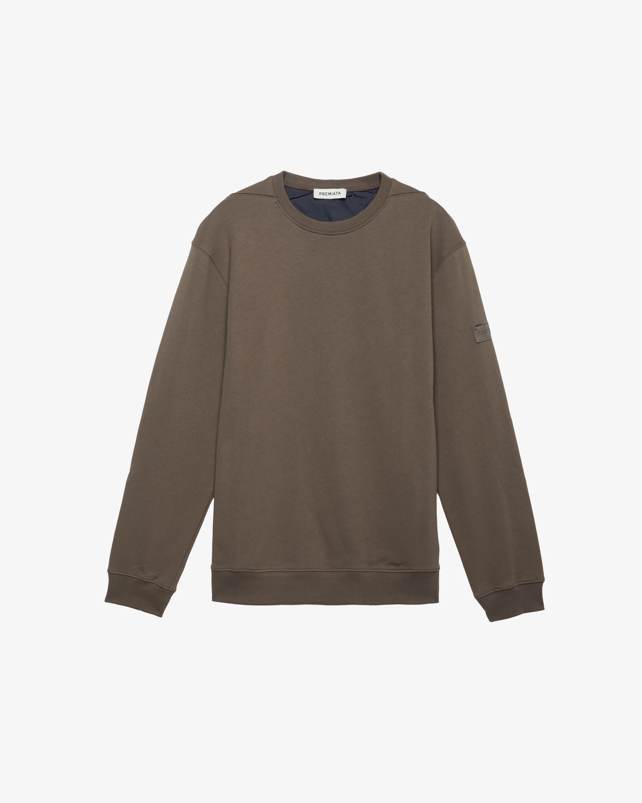 premiata-essential-sweatshirt-mud-herren-oversize image 1