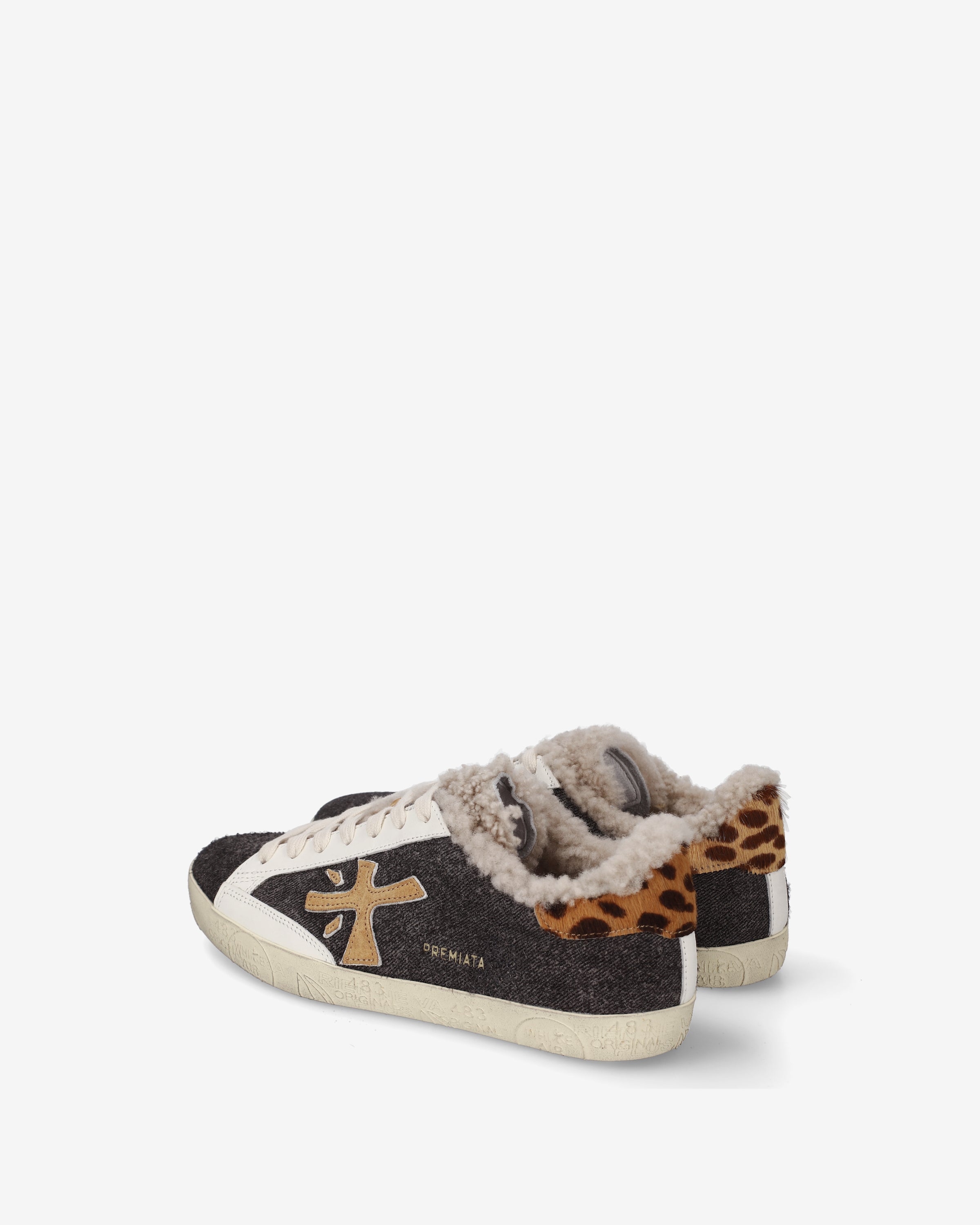 premiata-stevend-8495m-damen-sneaker-tortora image 5