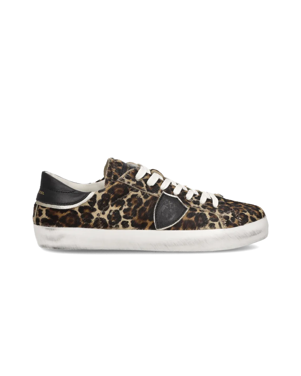 philippe-model-prsx-junior-sneaker-animal-print-schwarz image 1