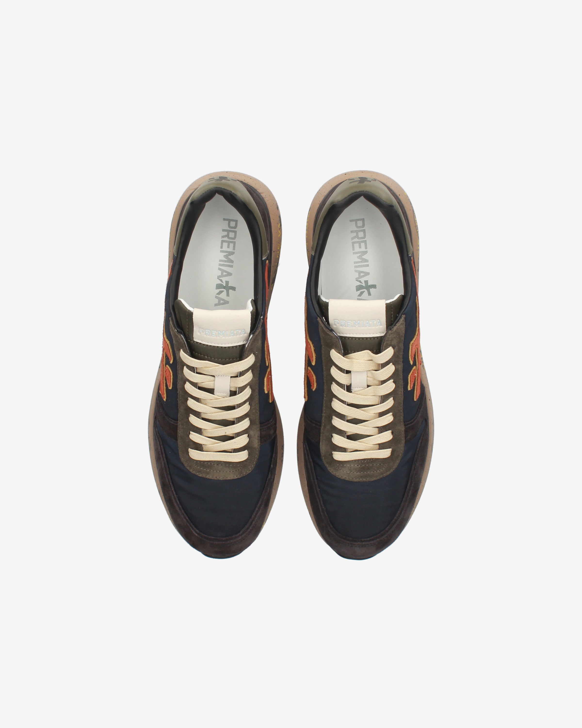 premiata-mick-7721-sneaker-navy-braun-herren-tech image 6
