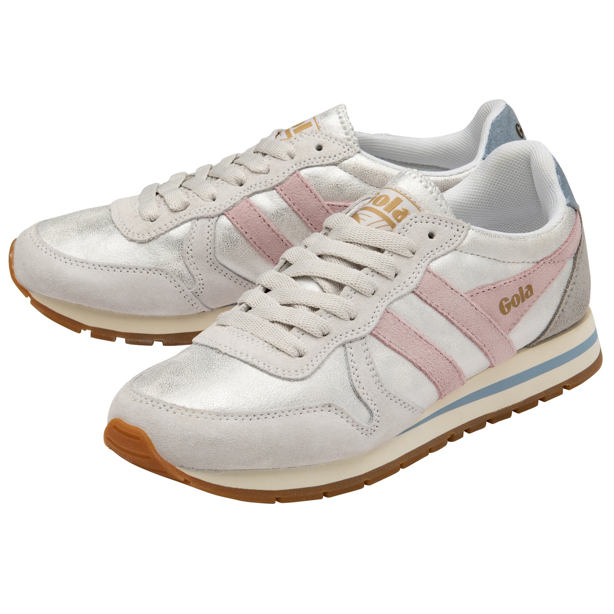 gola-daytona-blaze-damen-sneaker-silber-kreiderosa-eisbergblau image 3