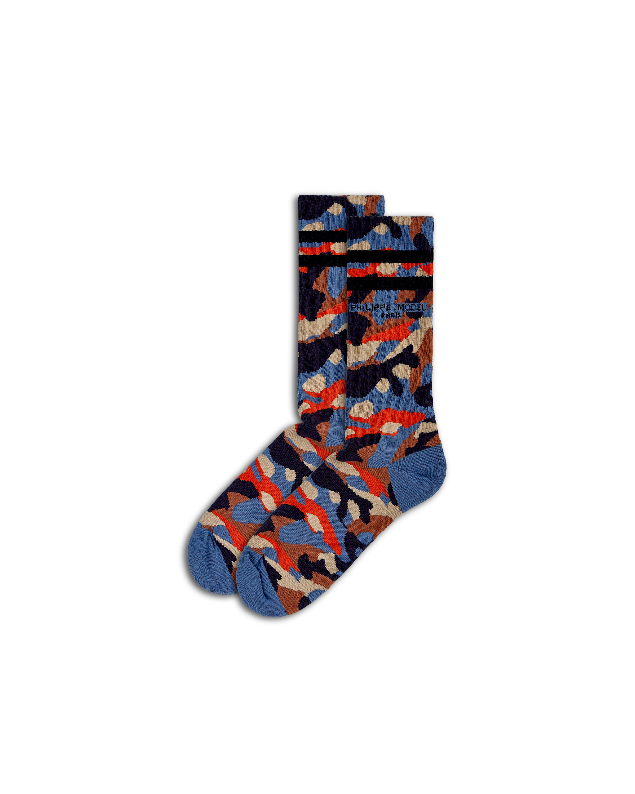 philippe-model-baumwoll-socken-orange-avion-unisex image 1