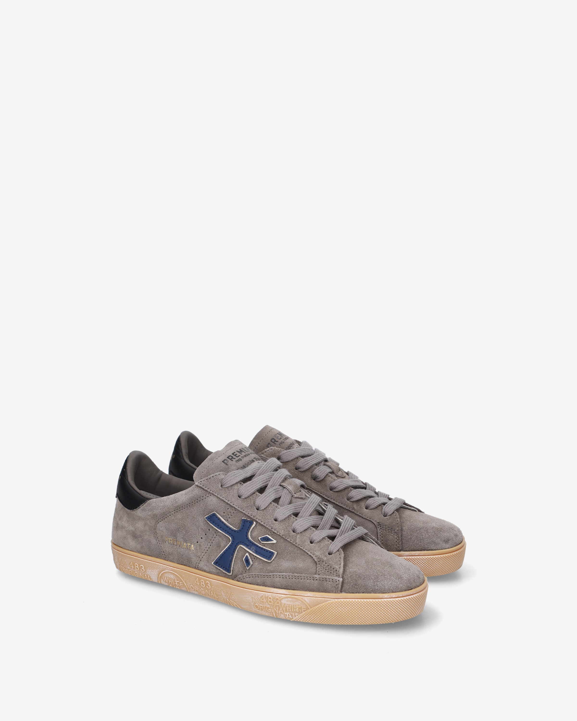 premiata-steven-8475-herren-sneaker-grau-navy image 2