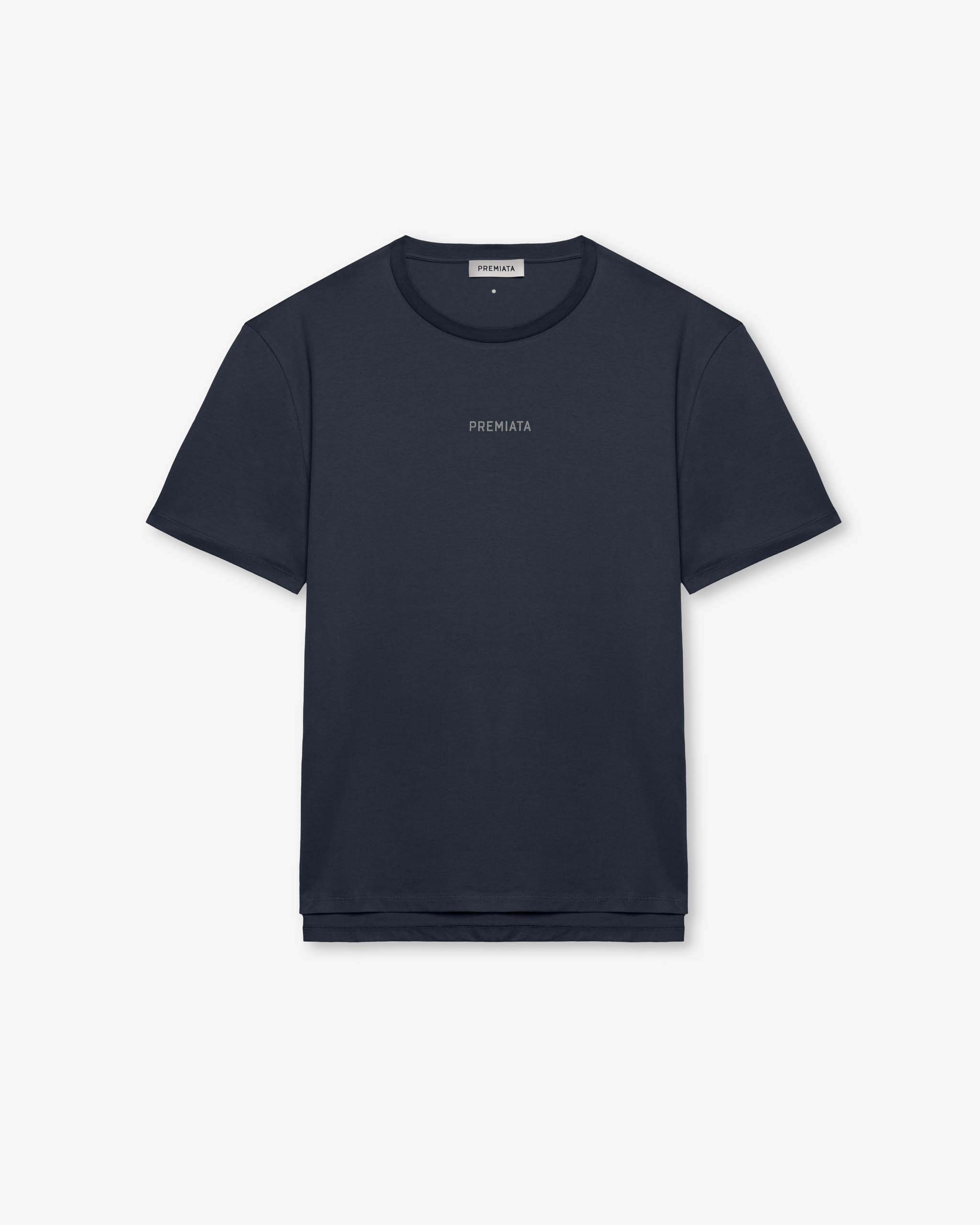 premiata-t-shirt-logo-essential-dark-blue-aus-baumwolle image 1